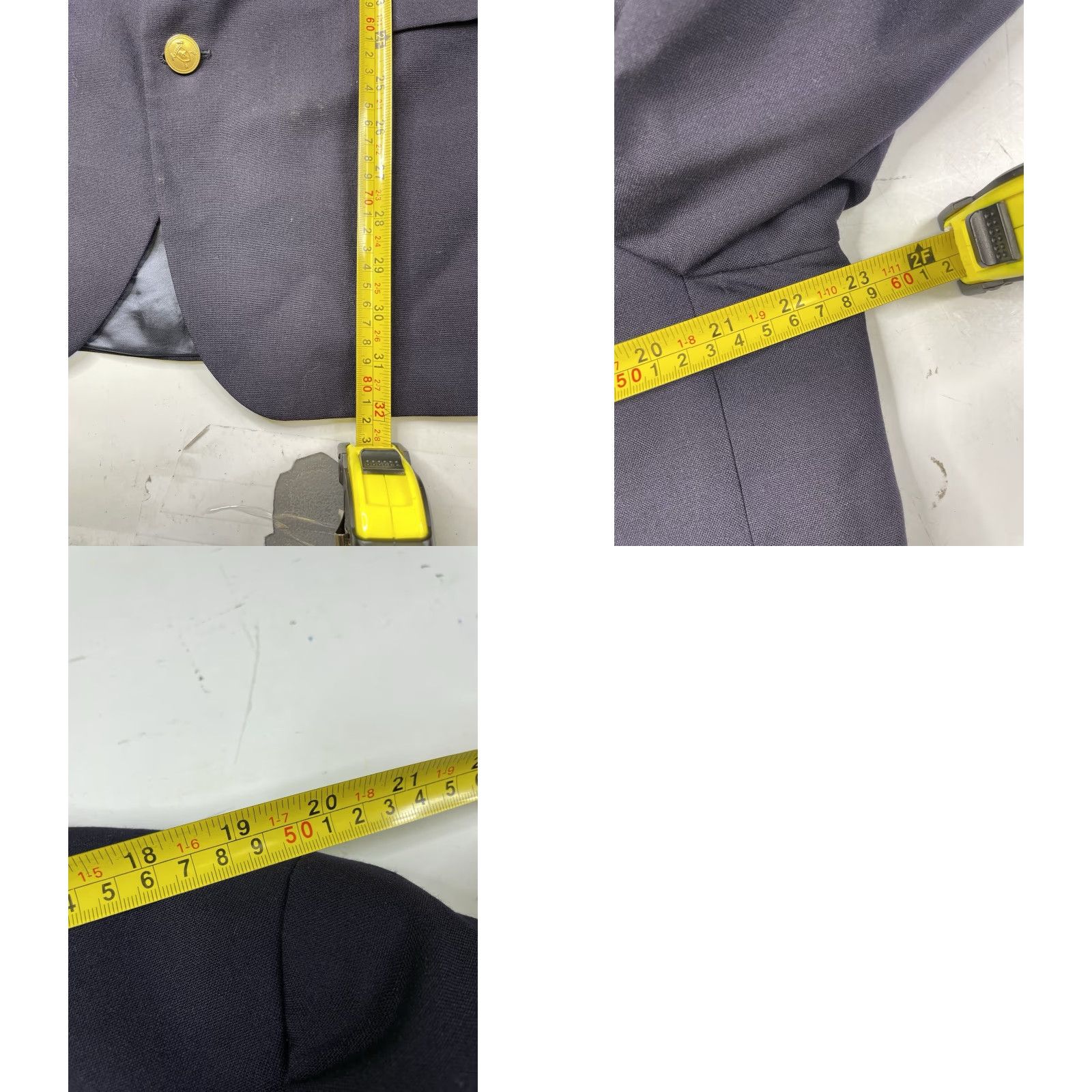 Ralph Lauren VTG Ralph Lauren Blazer Men 44R Wool Navy Blue Notch Lapel University Club Gold Buttons Single-Breasted Four-Button Front Button Style 2-Button Jacket Size US XXL / EU 58 / 5 - 9 Thumbnail