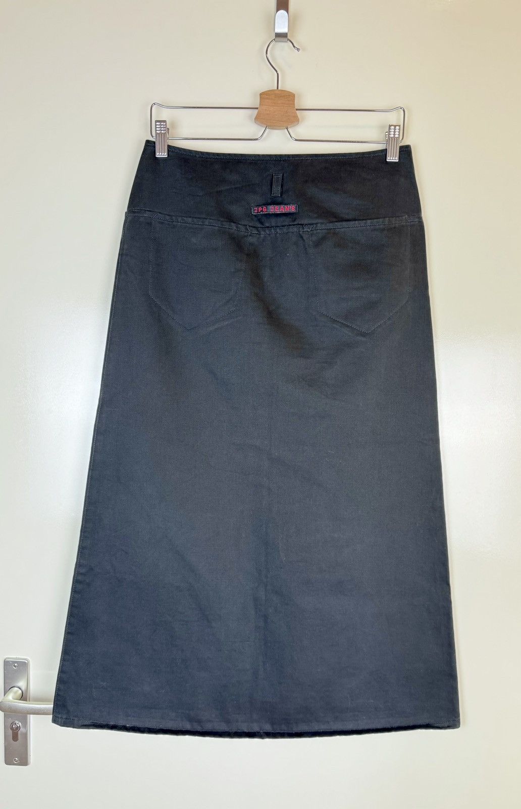 Jean Paul Gaultier Jean Paul Gaultier JPG vintage denim cotton black skirt maxi Size 27" / US 4 / IT 40 - 7 Thumbnail