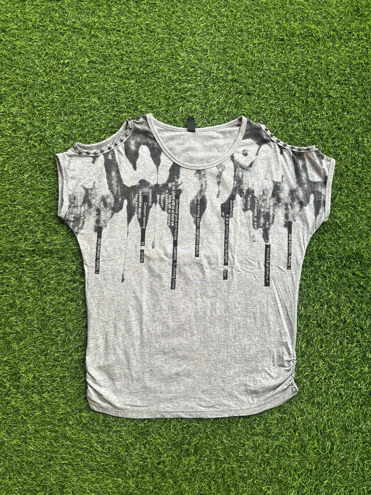 Hysteric Glamour Y2k Studded TT GR Women's Punk Style Tshirt Size ONE SIZE - 1 Thumbnail