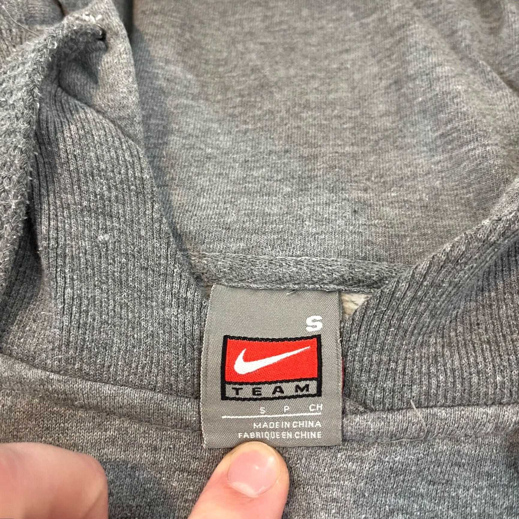 Nike VINTAGE Nike FSU Hoodie Mens S / L Gray Sweatshirt VTG Florida State University Swoosh Pullover Hooded Size US S / EU 44-46 / 1 - 6 Thumbnail