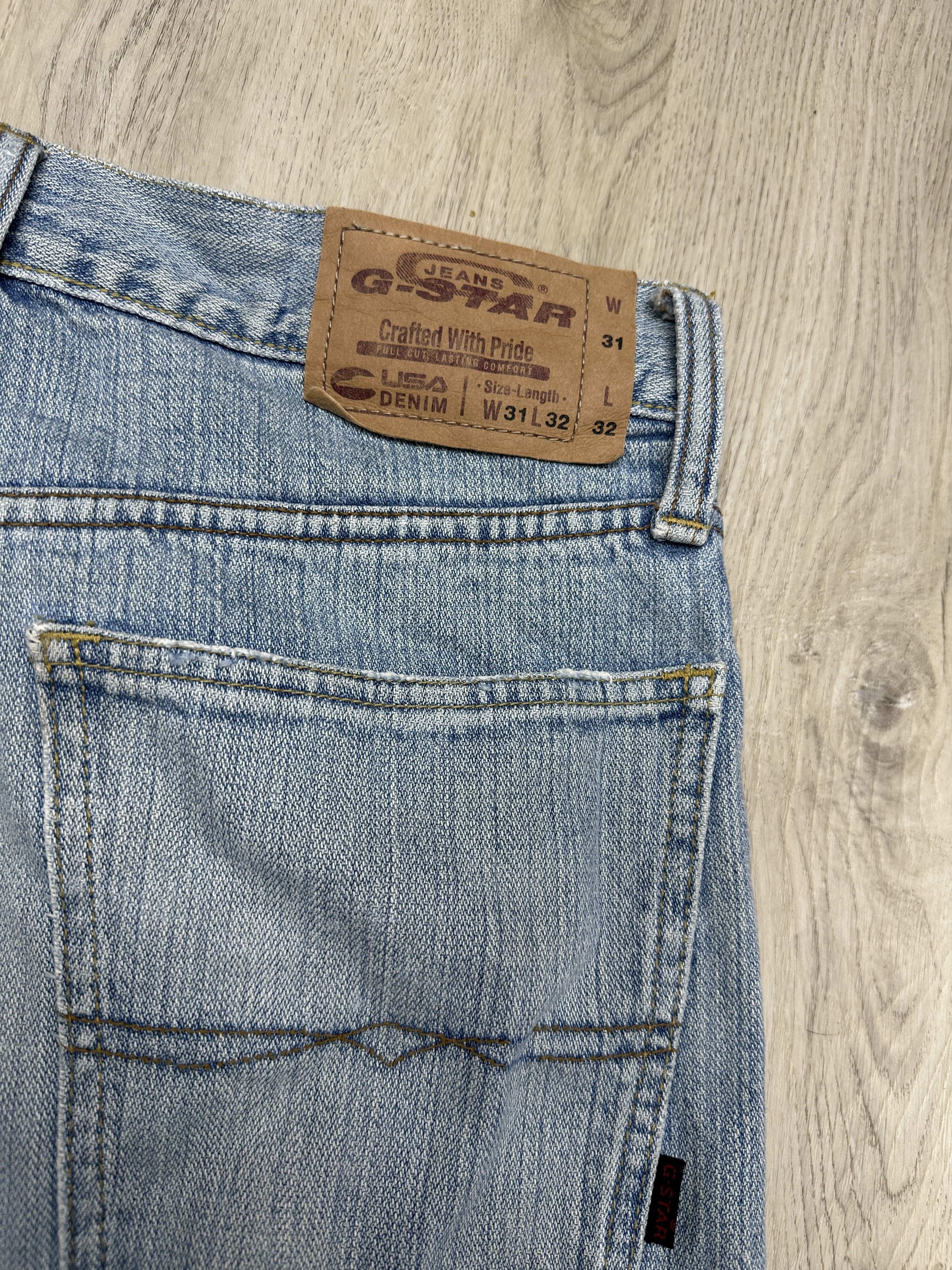 G-Star G Star Raw 90s Vintage Mens Flared Denim Pants Jeans Size US 31 - 6 Thumbnail