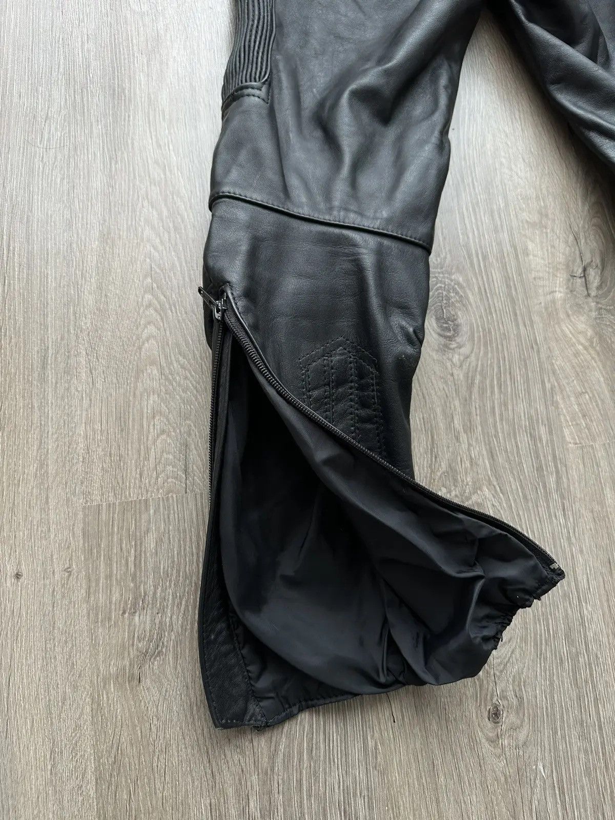 Genuine Leather × Vintage Vintage Genuine Leather Louis Moto Black pants Size US 32 / EU 48 - 12 Thumbnail