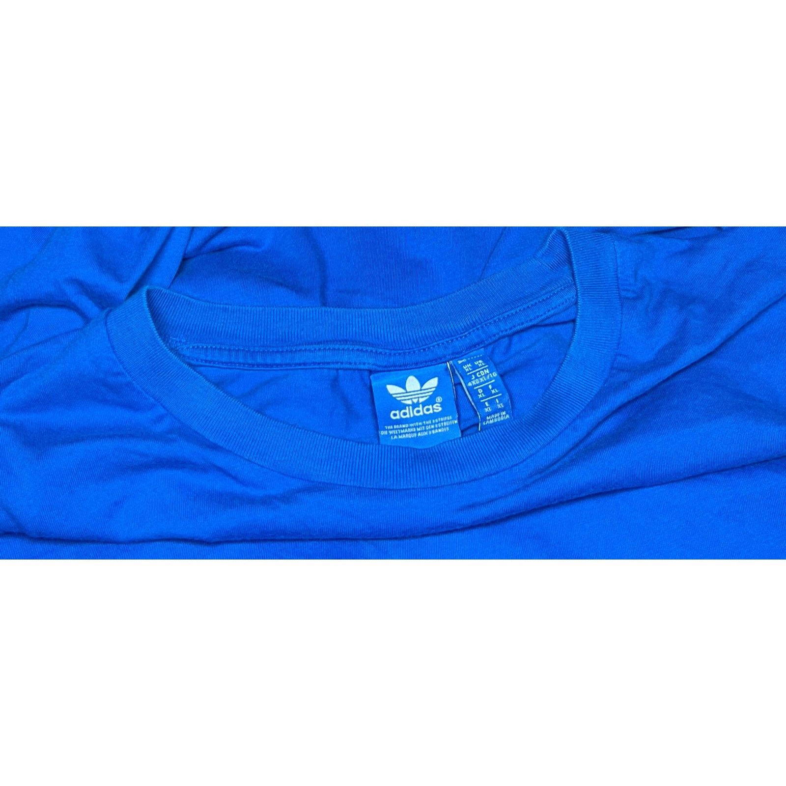 Adidas 👟 Adidas Trefoil Logo Tee – With Blue Color Size L Size US L / EU 52-54 / 3 - 4 Thumbnail