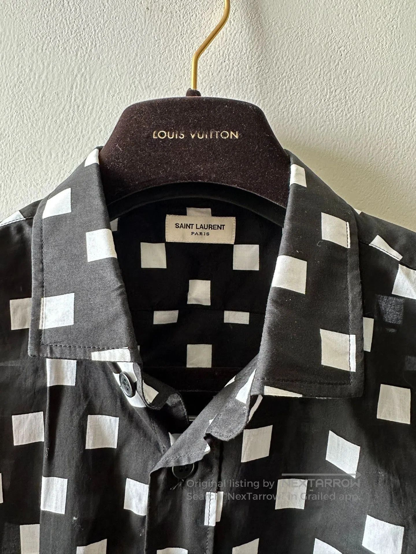 Saint Laurent Paris saint laurent black and white check shirt. Size US M / EU 48-50 / 2 - 4 Thumbnail