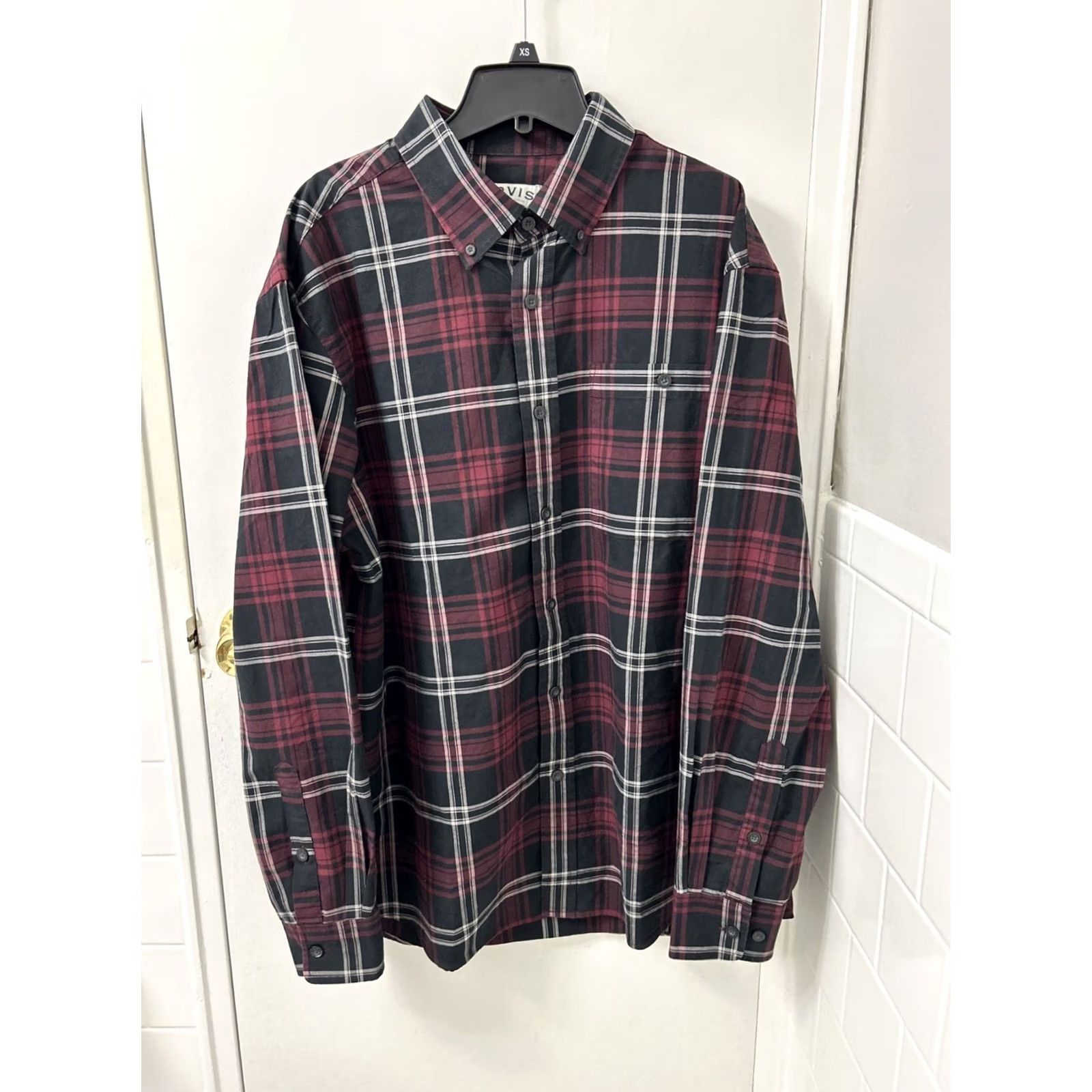 Orvis Orvis Flannel Shirt Mens L Black Red Classic Collection Plaid Button Down L/S Size US L / EU 52-54 / 3 - 2 Thumbnail