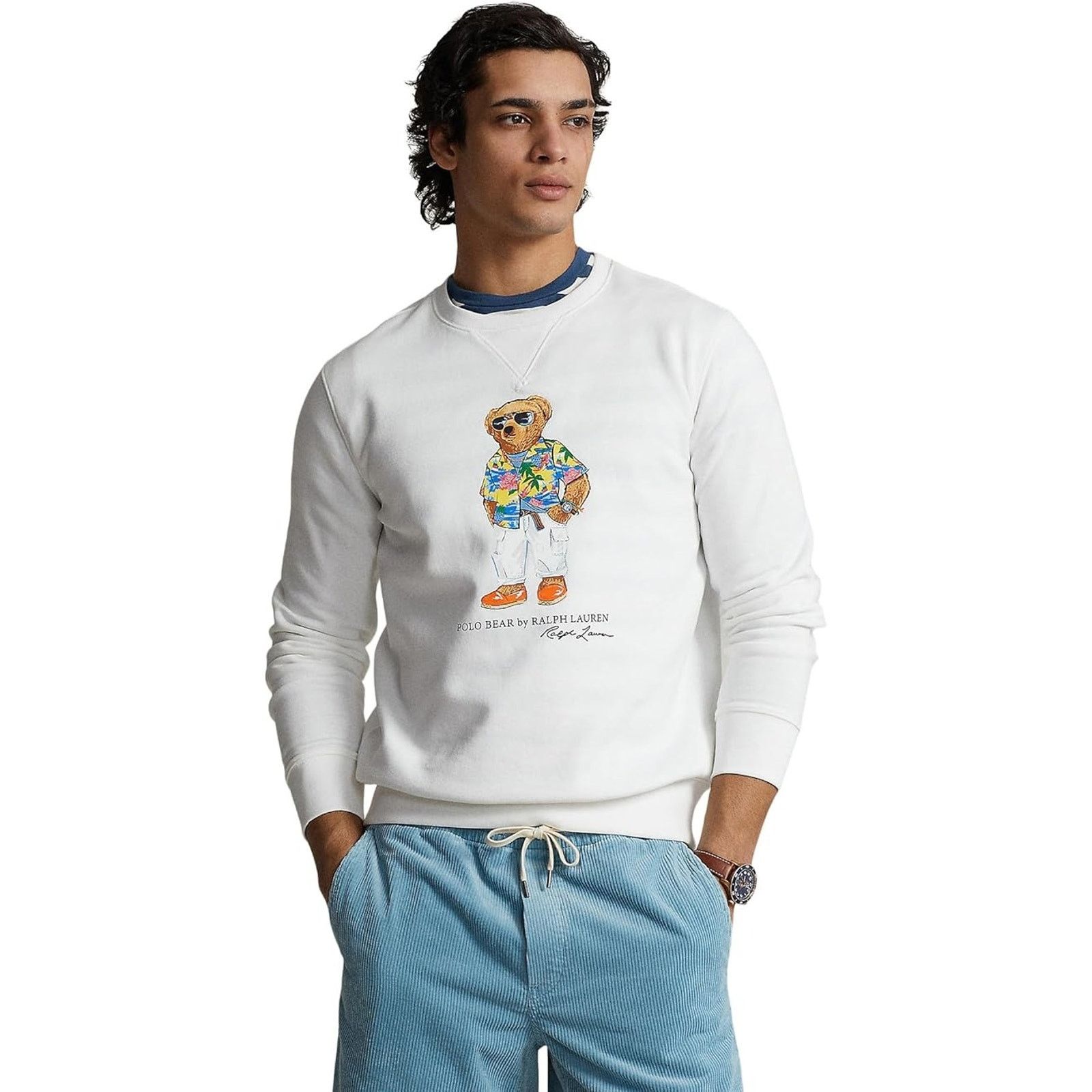 Polo Ralph Lauren Polo Ralph Lauren Men's White Fleece Sweatshirt Size 3XLT Size US XXL / EU 58 / 5 - 2 Thumbnail