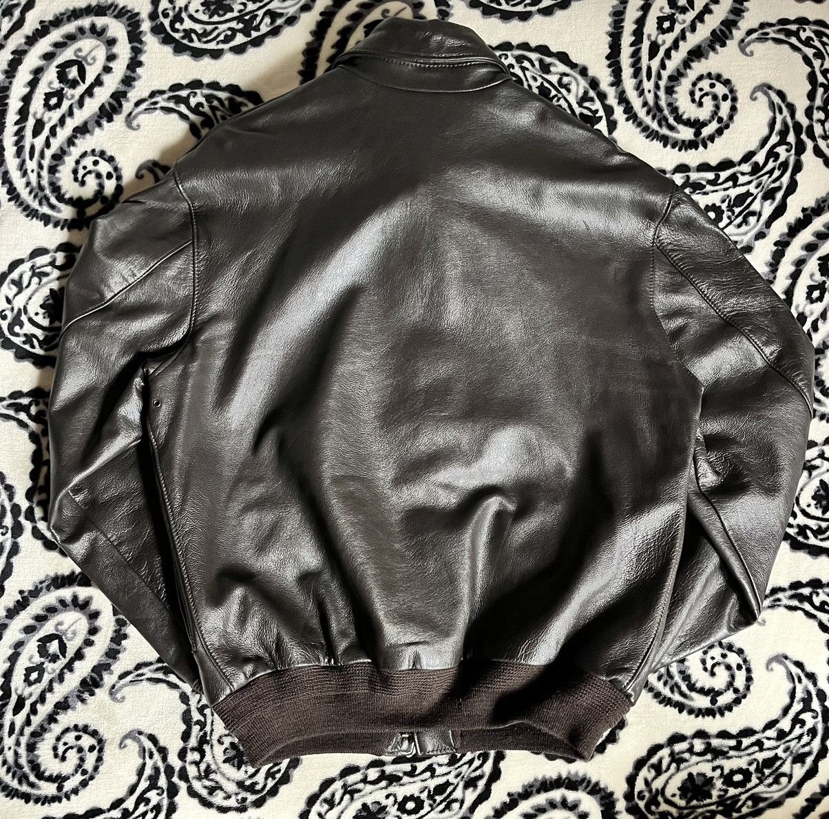 Other × Vintage Taylor’s Leatherwear Bomber Jacket Size US L / EU 52-54 / 3 - 3 Thumbnail