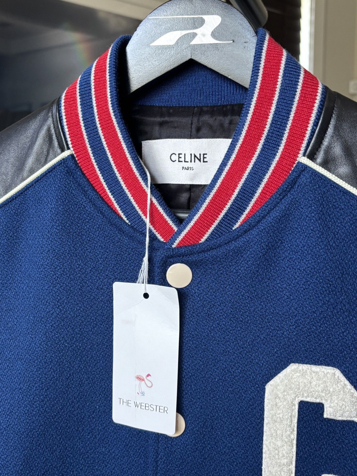 Celine CELINE | $3250 | VARSITY LEATHER COLLEGE TEDDY JACKET Size US M / EU 48-50 / 2 - 6 Thumbnail