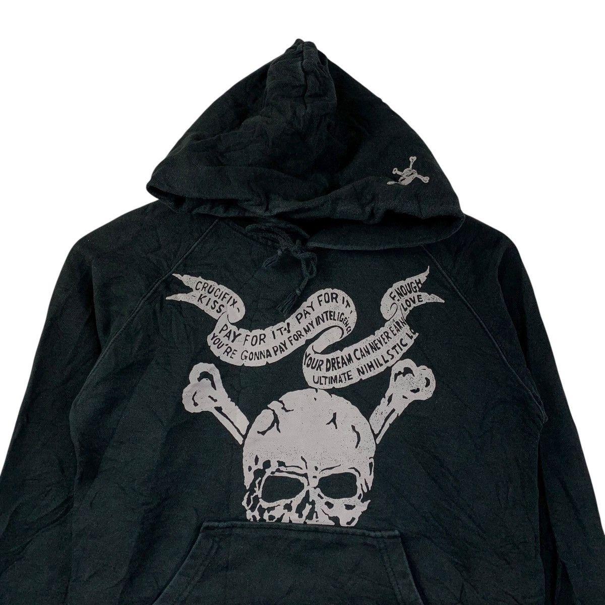 Vintage Vintage Algonquins Gothic Skull & Crossbones Hoodie Size US S / EU 44-46 / 1 - 2 Thumbnail