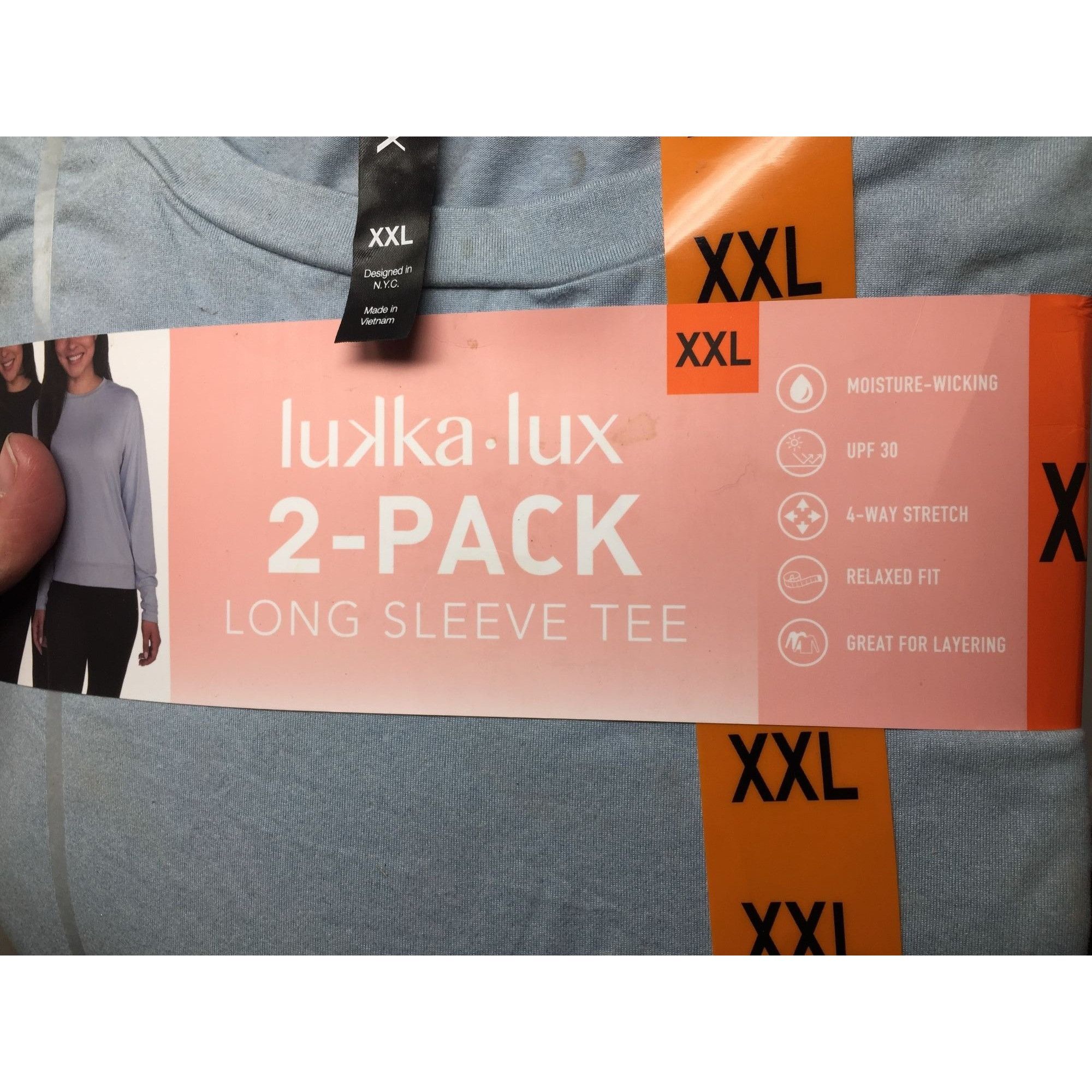 Other Lukka Lux Women's 2 Pack Long Sleeve Shirts Size XXL New wit Size XXL / US 16-18 / IT 52-54 - 3 Thumbnail