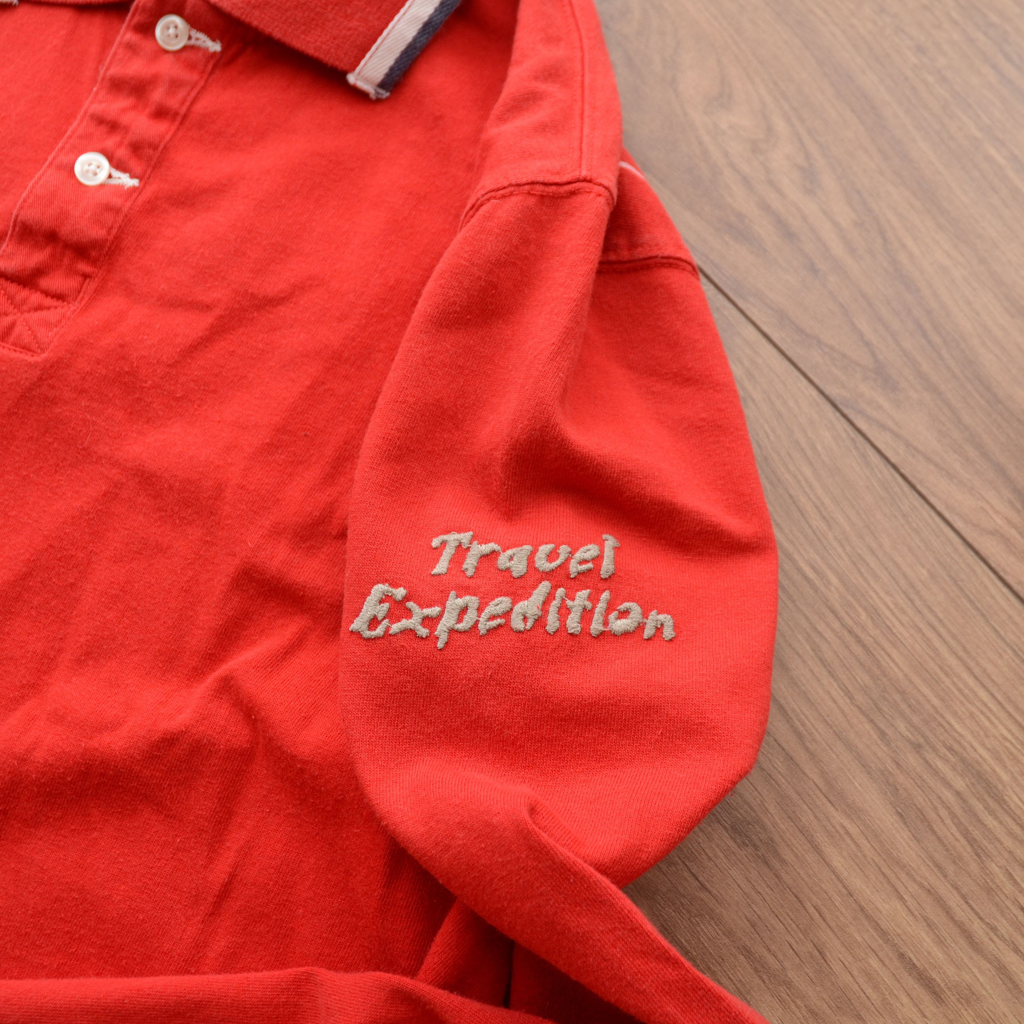 Napapijri Napapijri Long Sleeve Polo Shirt — Size XL — Red big logo Size US XL / EU 56 / 4 - 8 Thumbnail