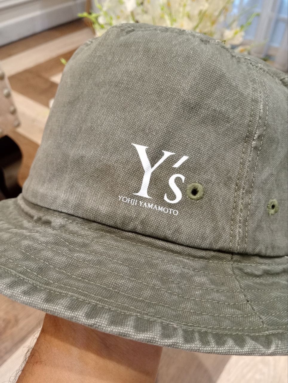 Yohji Yamamoto RARE Y's YOHJI YAMAMOTO DENIM BUCKET HAT Size ONE SIZE - 7 Thumbnail