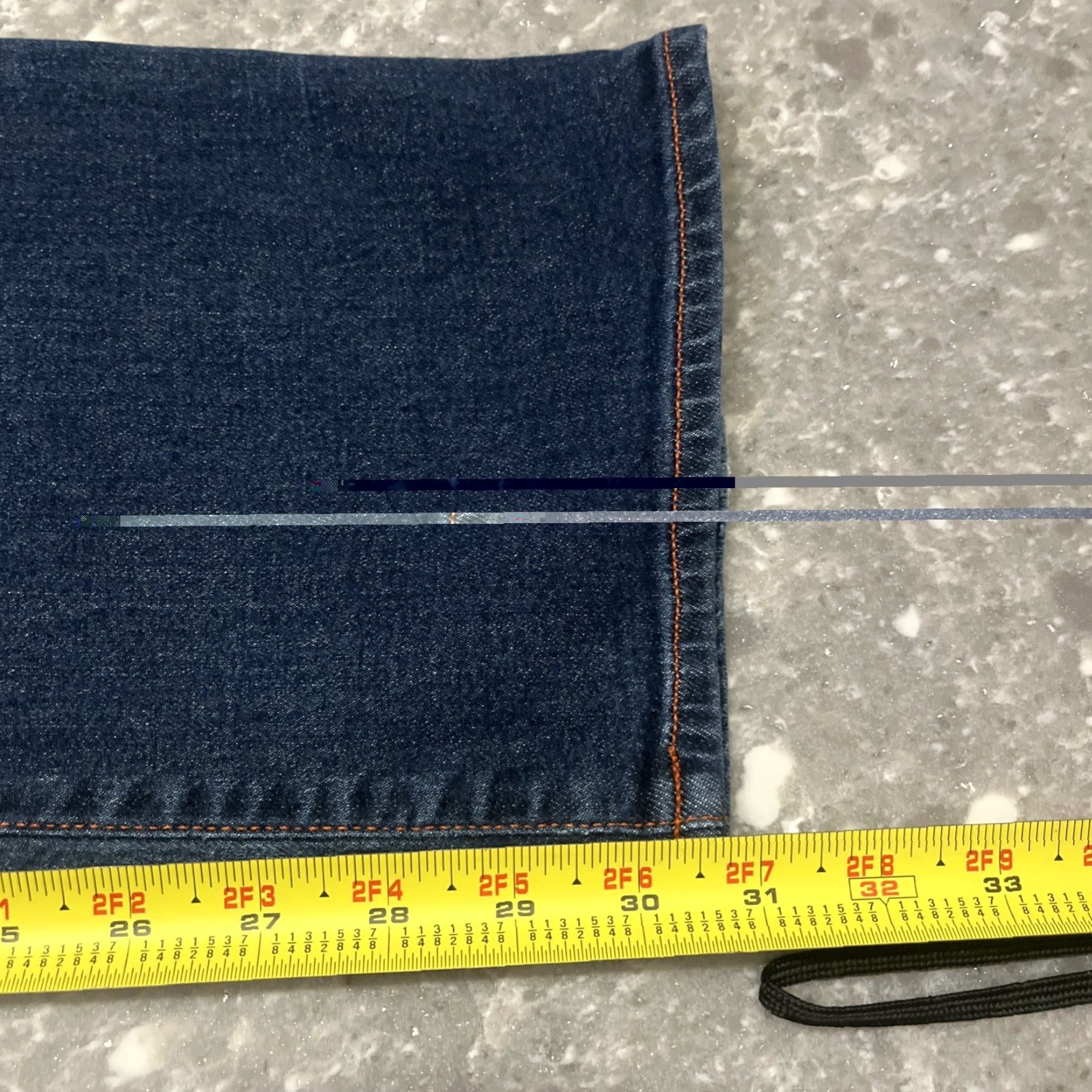 Denime AG Adriano Goldschmied The Rider Denim Blue Jeans 32x30 Women's Regular Fit Distressed Straight Jeans Size 24" / US 00 / IT 34 - 5 Thumbnail