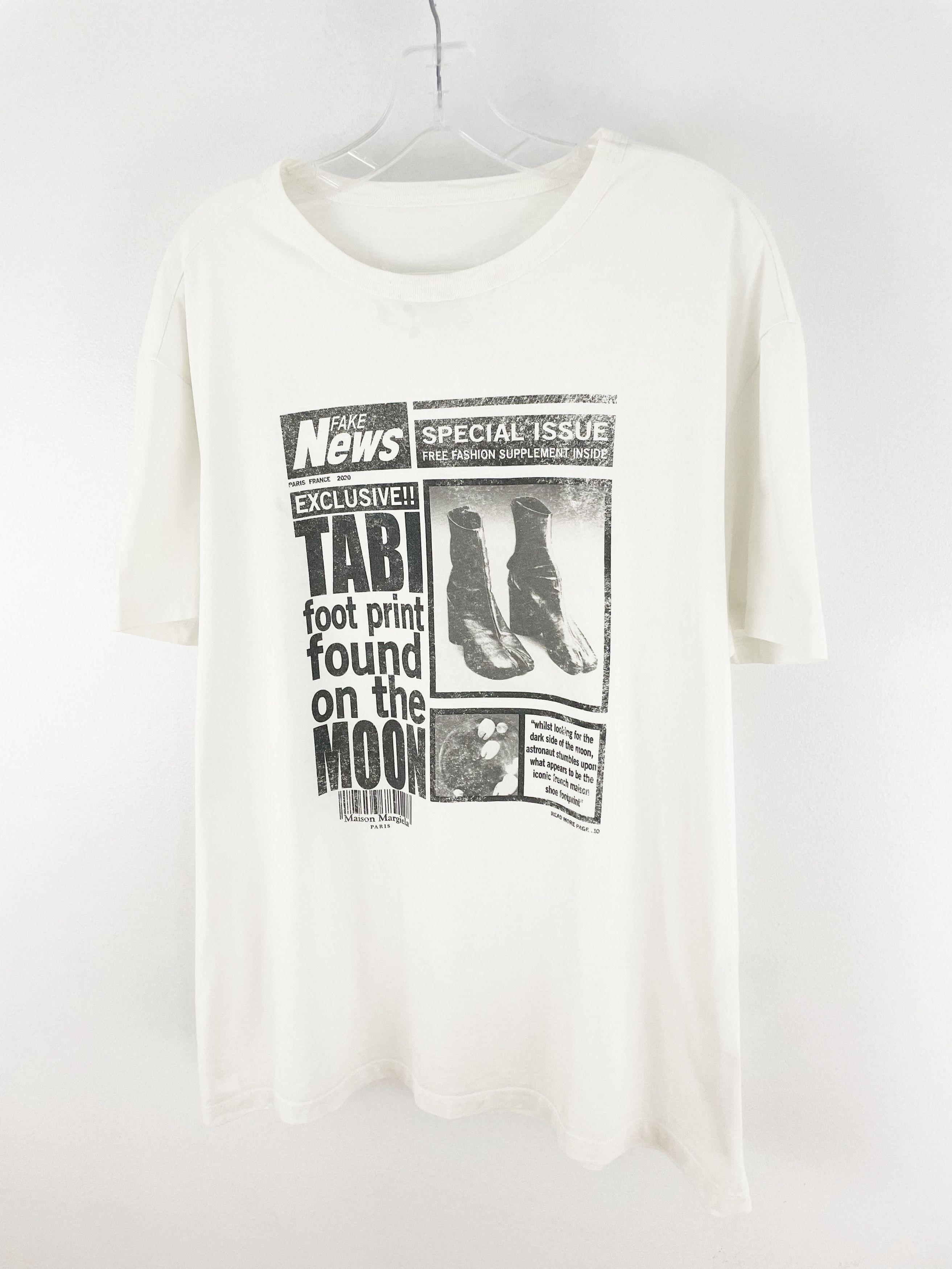 Maison Margiela SS20 Fake News T-Shirt Size US L / EU 52-54 / 3 - 2 Thumbnail