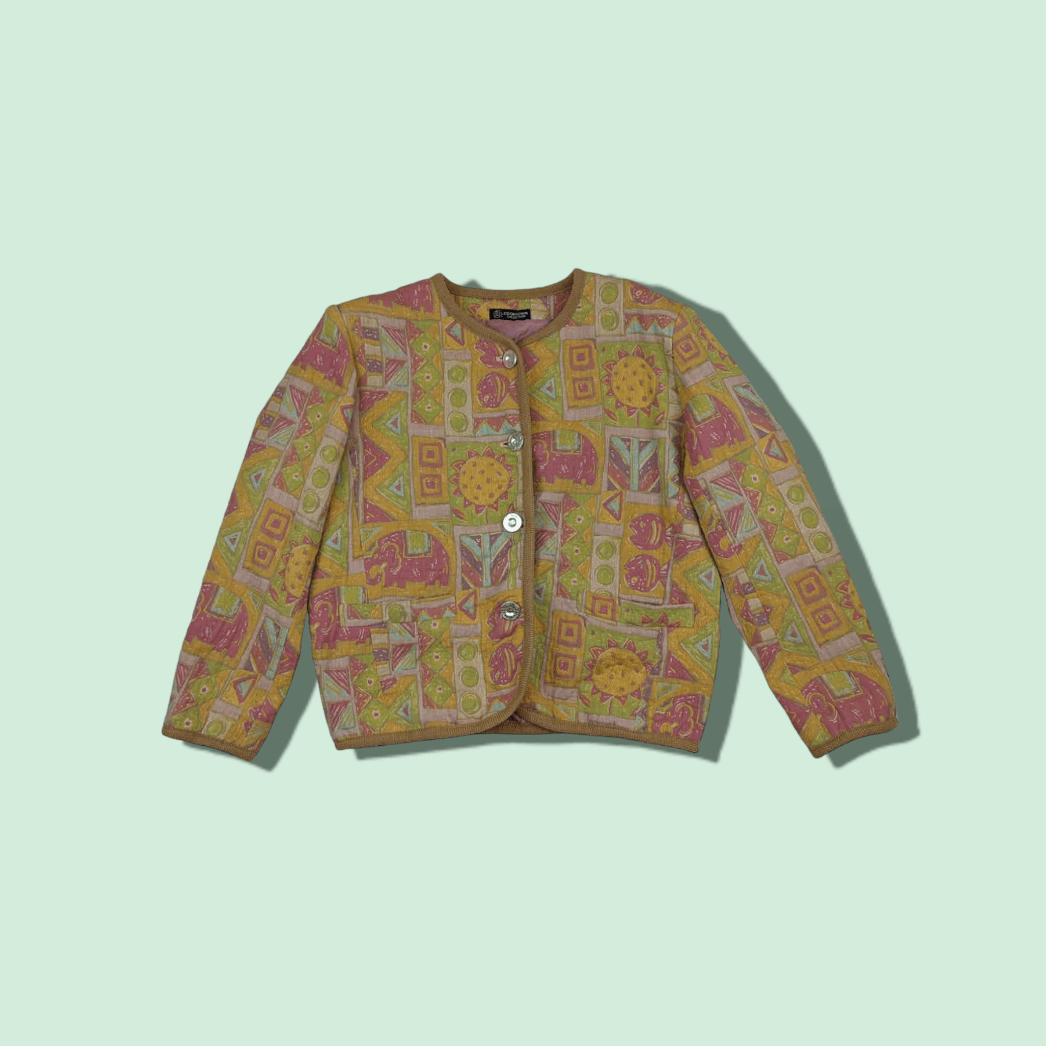 Japanese Brand Vintage Japan COOKTOWN Collection Monogram Button Up Jacket Size M / US 6-8 / IT 42-44 - 1 Thumbnail