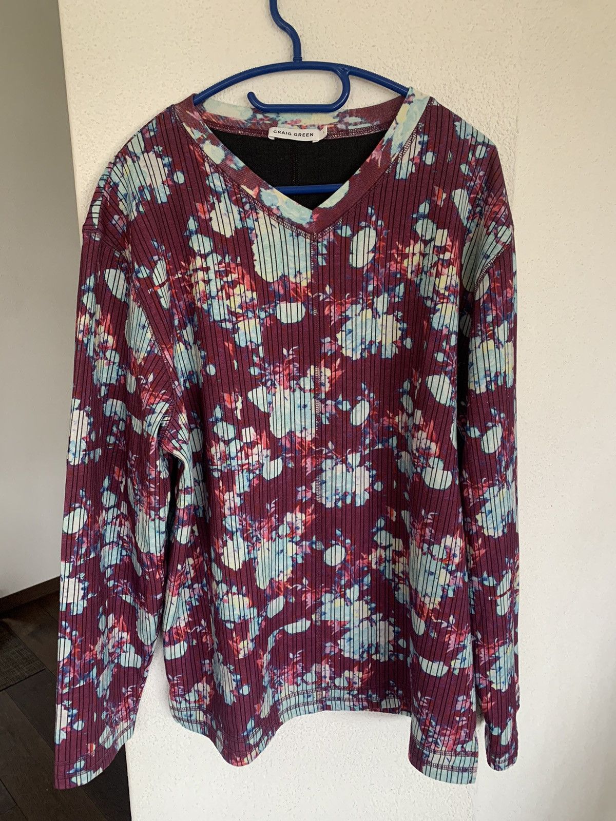 Craig Green SS19 vibrating floral line stitch sweater Size US L / EU 52-54 / 3 - 1 Thumbnail