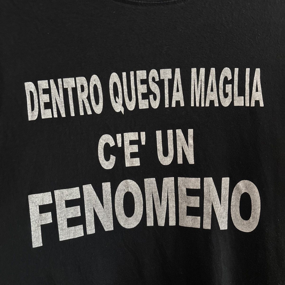Vintage 90s Italian T-Shirt Dentro Questa Maglia C’è Un Fenomeno ERD Size US M / EU 48-50 / 2 - 3 Thumbnail