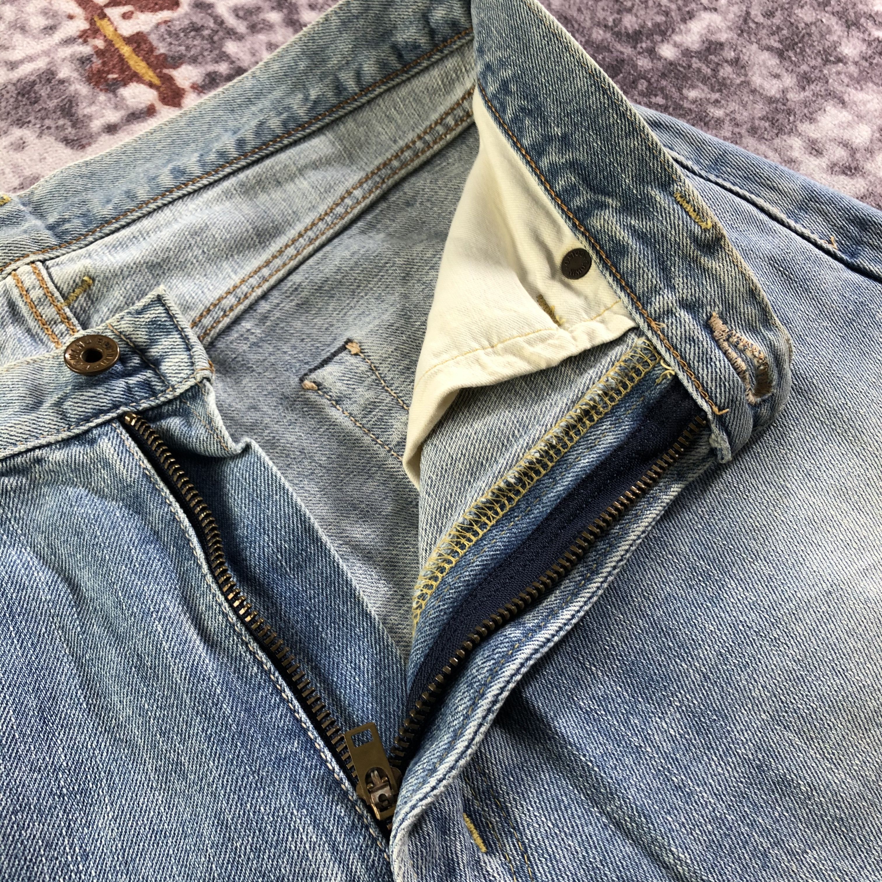 Edwin Vintage Light Wash Edwin 505 Selvedge Jeans-JM3687 Size US 33 - 8 Thumbnail