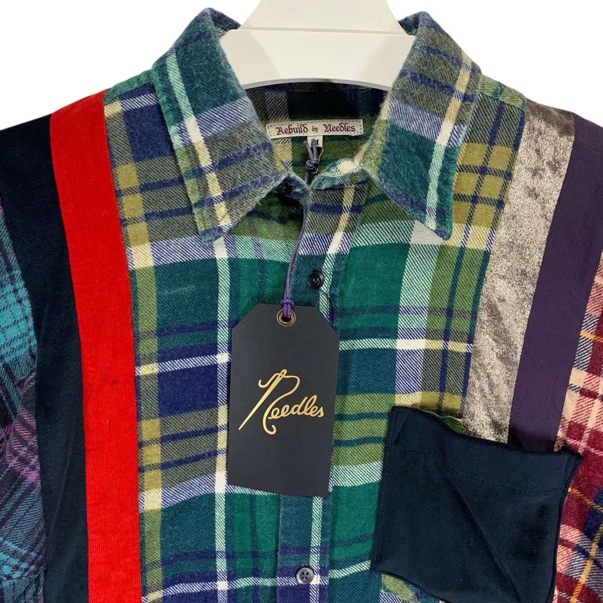 Needles NEW W/TAG! NEEDLES REBUILD 7 CUT FLANNEL SHIRT Size US M / EU 48-50 / 2 - 2 Thumbnail