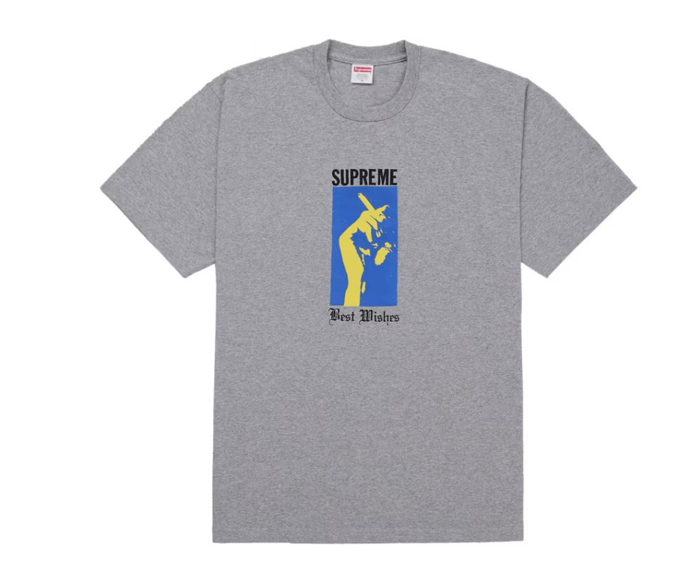 Supreme Supreme Emo Tee 'Heather Gray' | Grailed