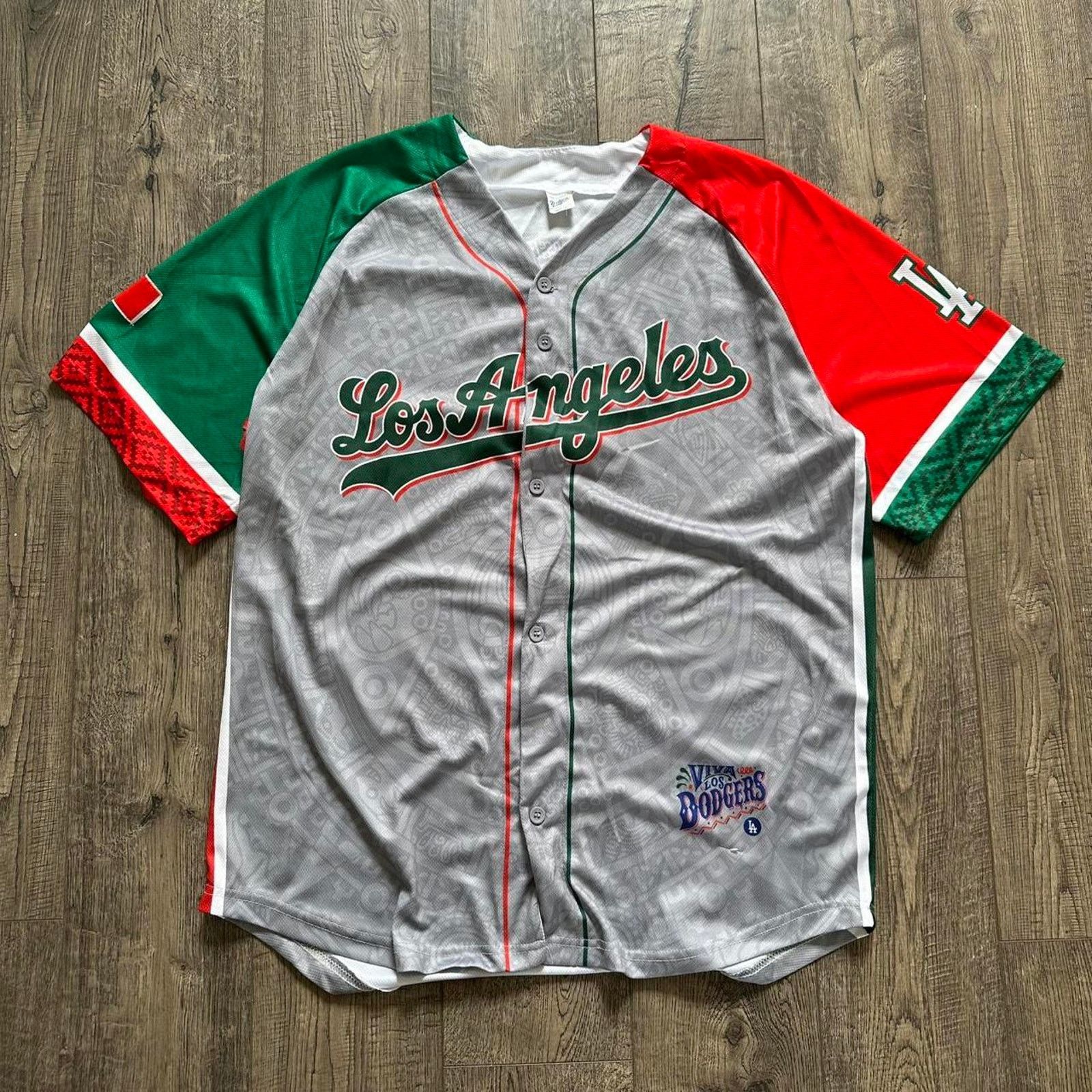 MLB Los Angeles Dodgers 2022 Heritage Baseball SGA Mexico Jersey Size US XL / EU 56 / 4 - 1 Thumbnail