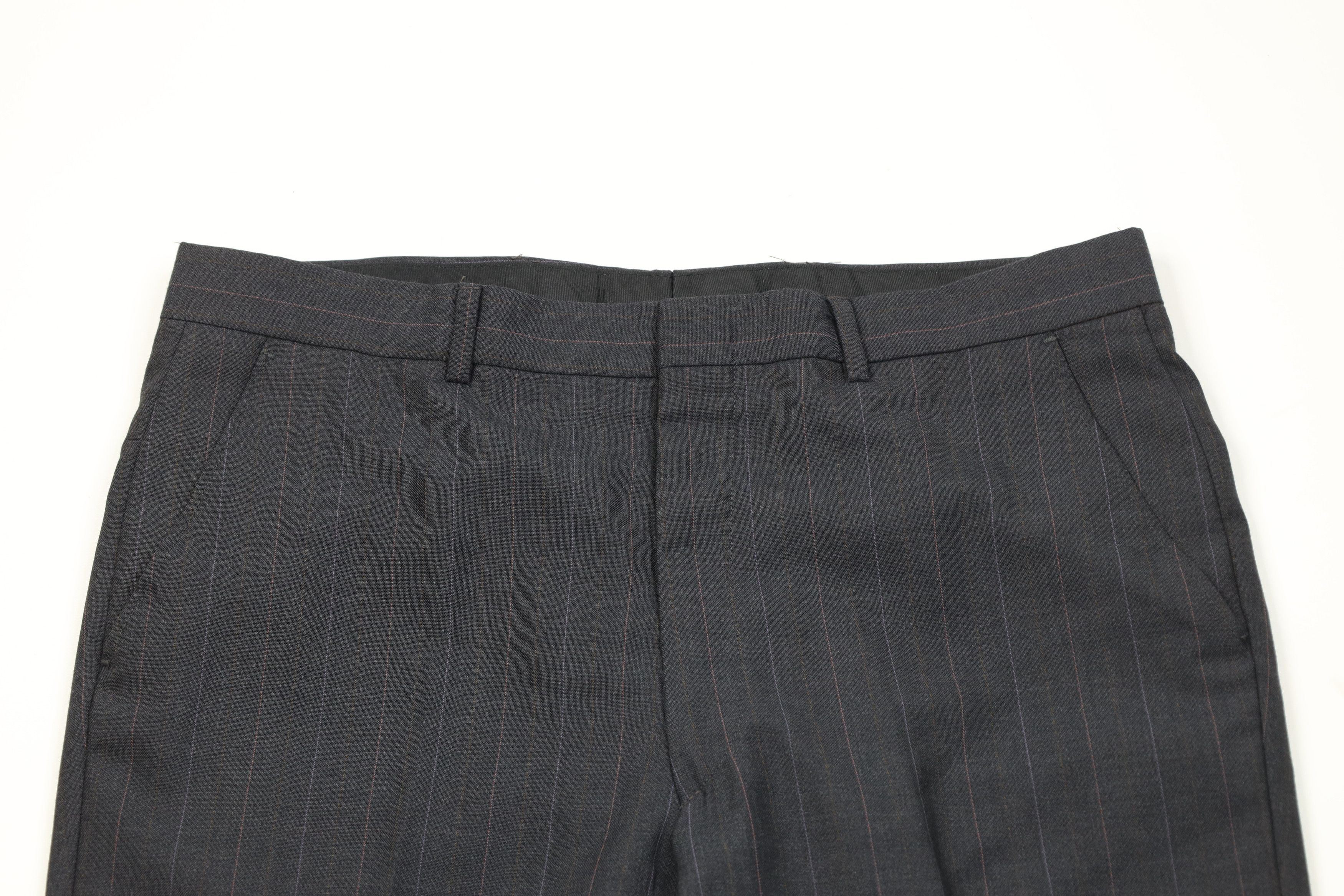 Vintage Vintage 70s Streetwear Pinstriped Wide Leg Chino Pants USA Size US 34 / EU 50 - 2 Thumbnail