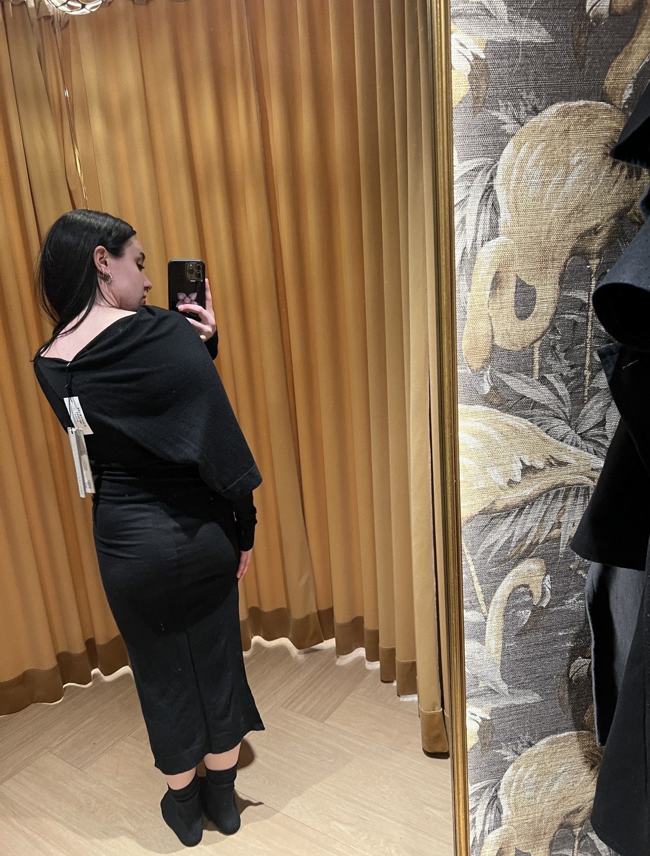 Rick Owens Asymmetrical Ruck Owens bodycon dress strobe 22 Size S / US 4 / IT 40 - 11 Thumbnail