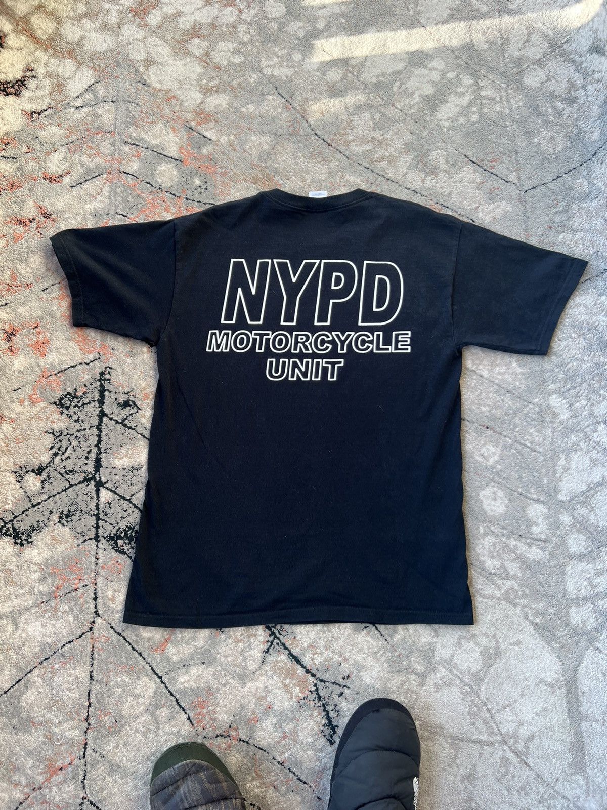 Vintage Vintage NYPD Motorcycle Unit Tee Size US L / EU 52-54 / 3 - 1 Thumbnail