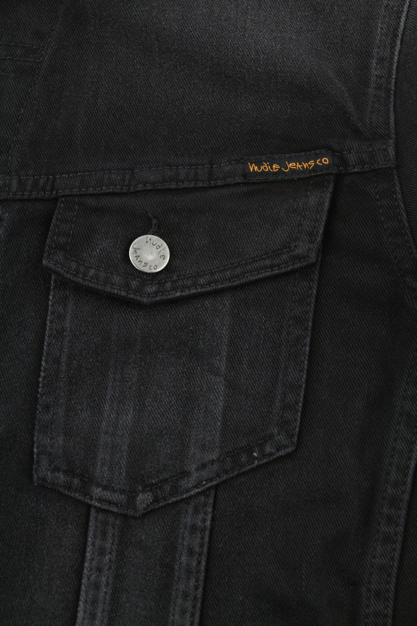 Nudie Jeans BILLY S Dark Shist Denim Logo Pockets Jacket 81043 Size US S / EU 44-46 / 1 - 6 Thumbnail