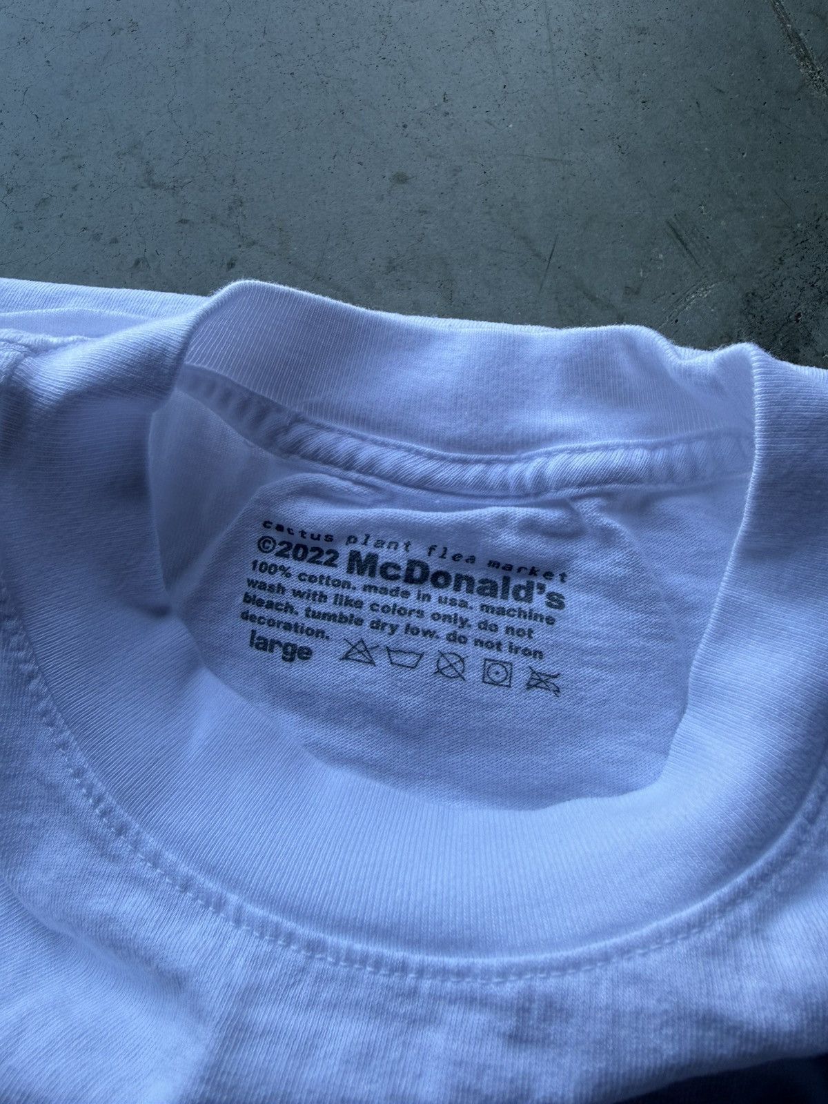Cactus Plant Flea Market CPFM x McDonlald’s Coffee Stirrer Tee White Size US L / EU 52-54 / 3 - 3 Thumbnail