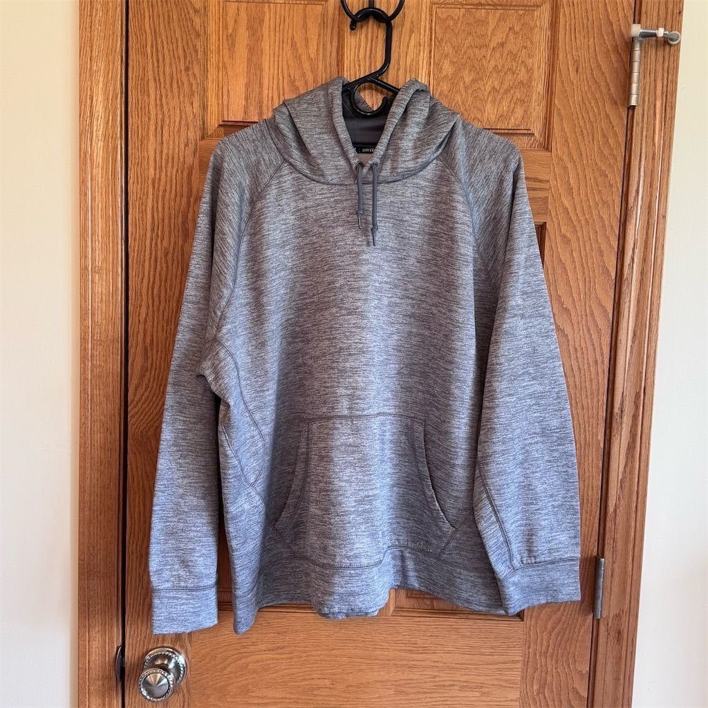 Tek Gear Tek Gear DryTEK Men's XL Gray Pullover Hoodie with Kangaroo Size US XL / EU 56 / 4 - 1 Thumbnail