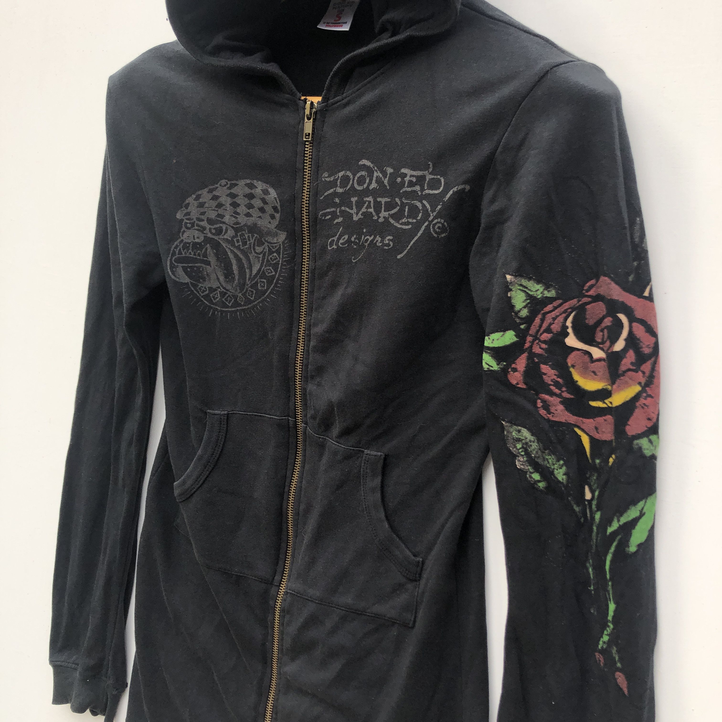 Ed Hardy DON ED HARDY Women Zipper Hoodie #1975/12 Size S / US 4 / IT 40 - 4 Thumbnail