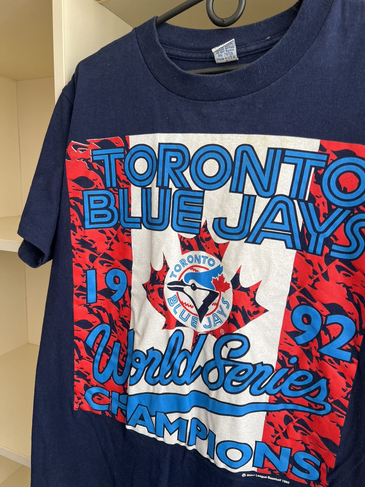 Vintage Vintage Toronto Blue Jays 1992 Major Legue Baseball T-Shirts Size US L / EU 52-54 / 3 - 6 Thumbnail