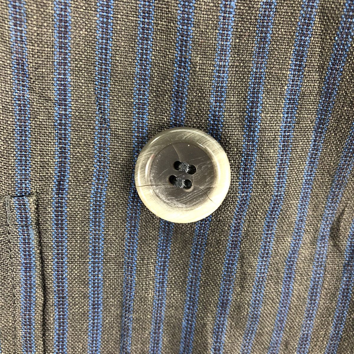 Vintage Yves Saint Laurent Paris Double Breasted Coat Stripe