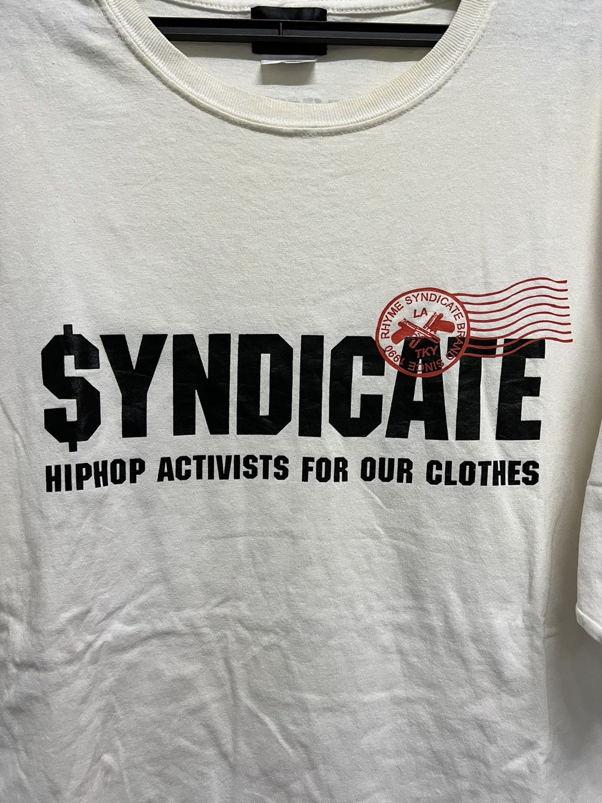 Rap Tees × Vintage Vintage 90’s Rhyme Syndicate Hip Hop RapTees Size US XXL / EU 58 / 5 - 2 Thumbnail