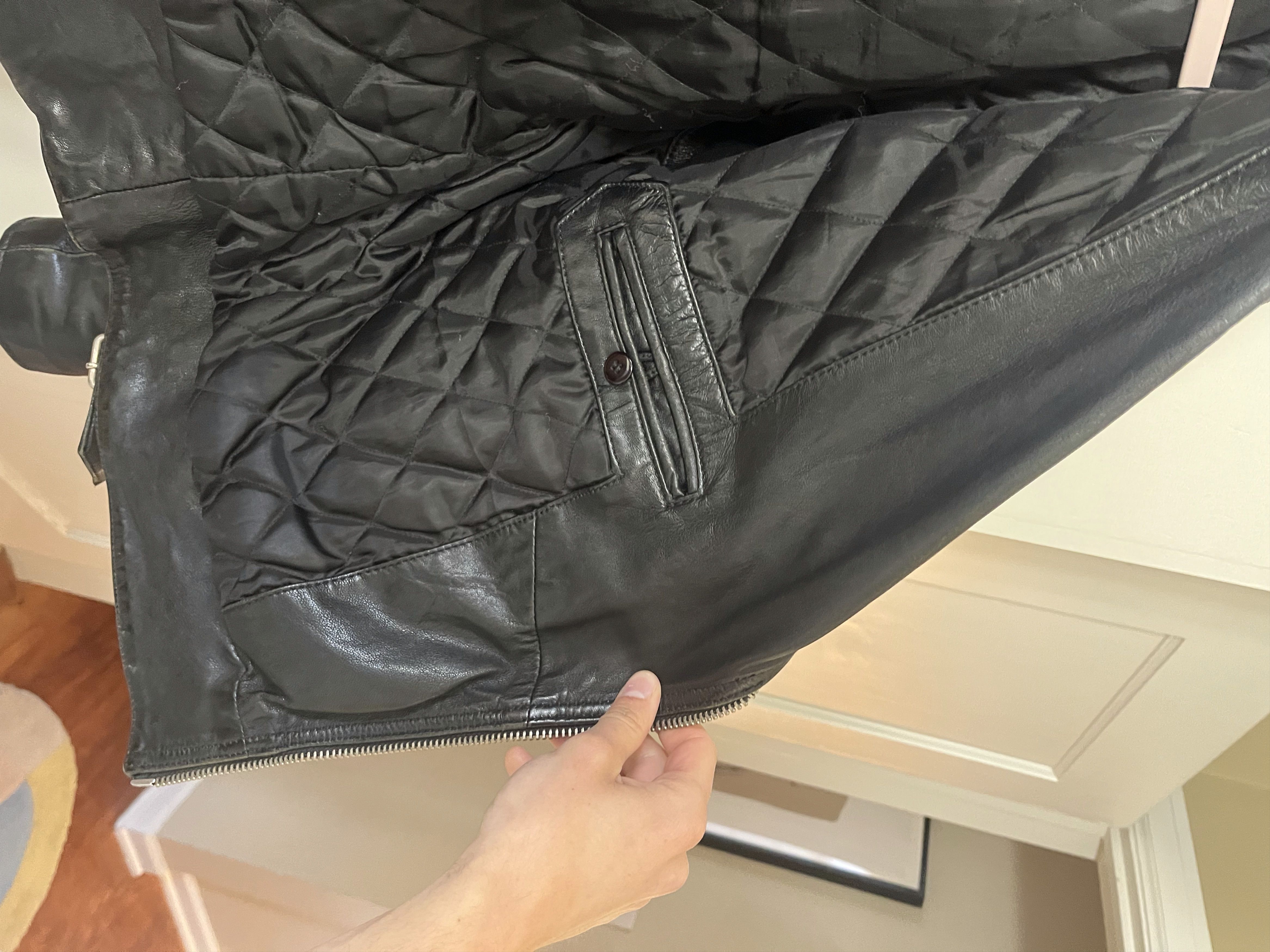 Blk Dnm Leather Moto Jacket Size US M / EU 48-50 / 2 - 9 Thumbnail