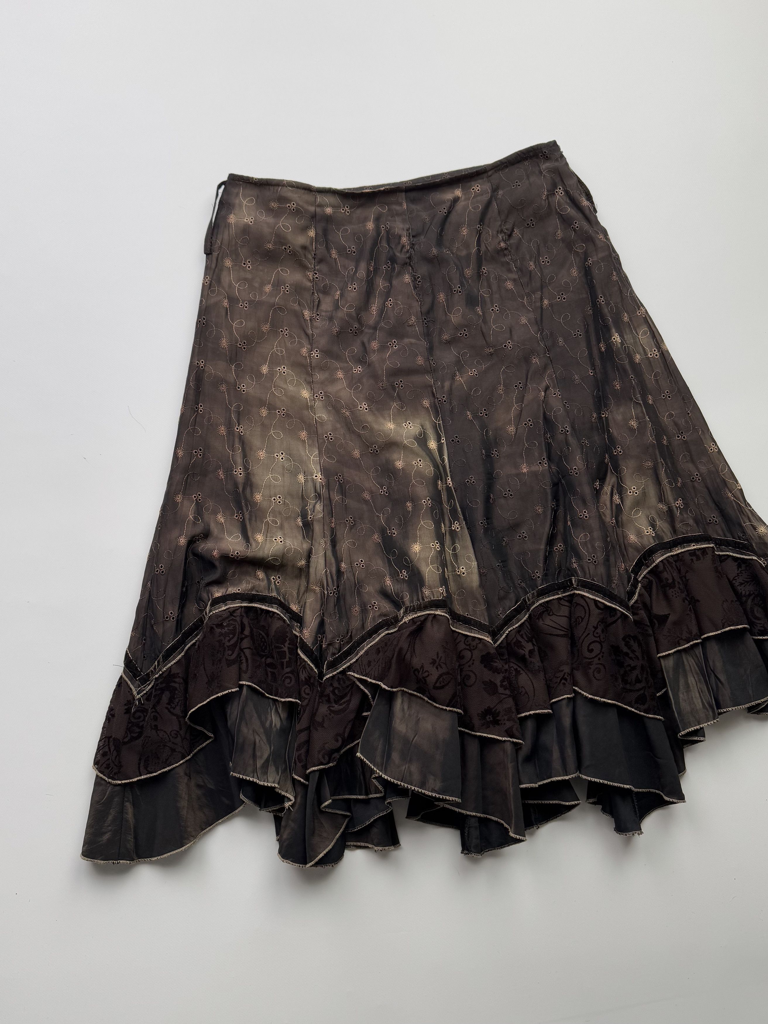Japanese Brand Vintage Flare Skirt B245(V450)E2 Size 32" / US 10 / IT 46 - 2 Thumbnail