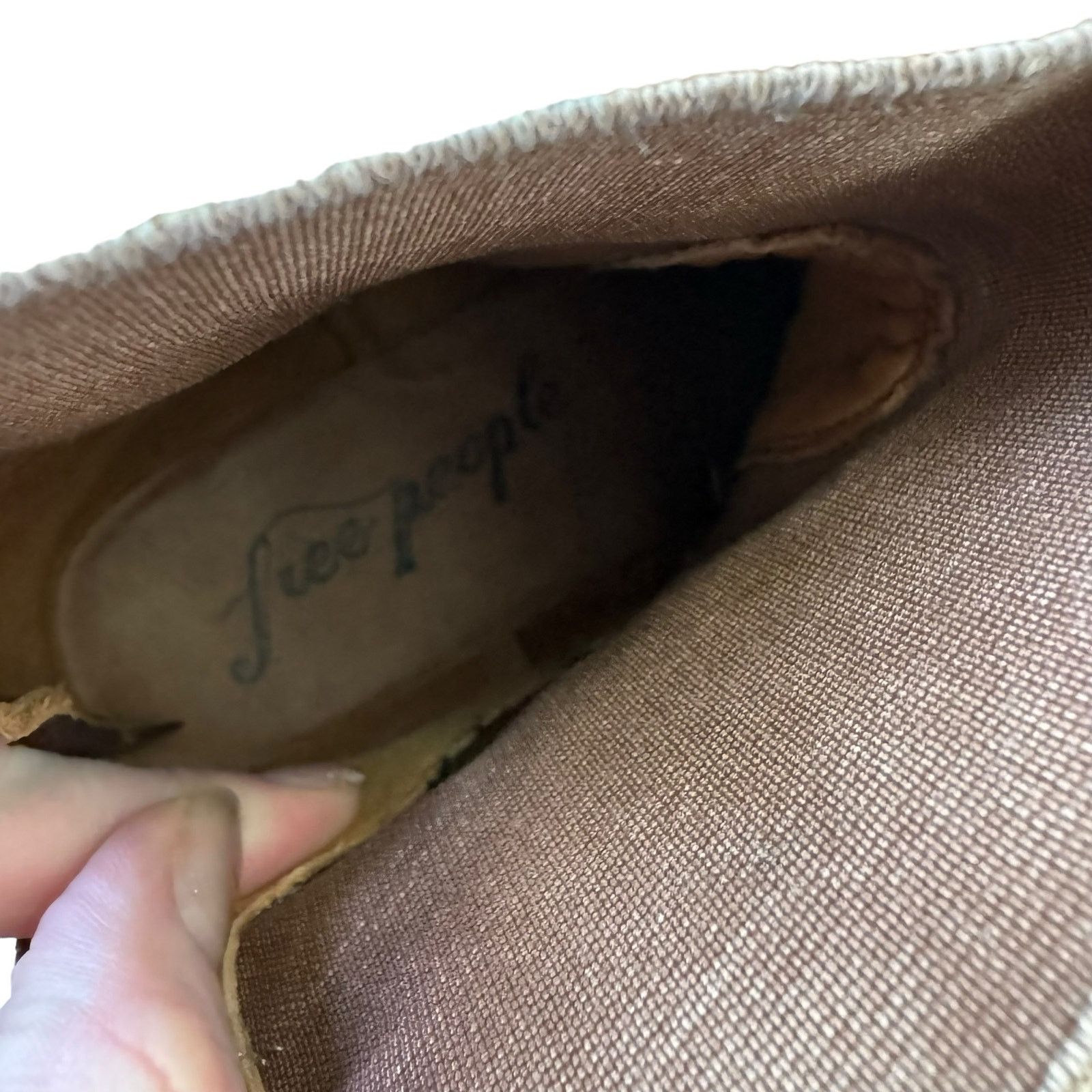 Free People FREE PEOPLE ARLO SANTA FE EMBOSSED ANKLE BOOTS Tan Croc Size US 8 / IT 38 - 7 Thumbnail