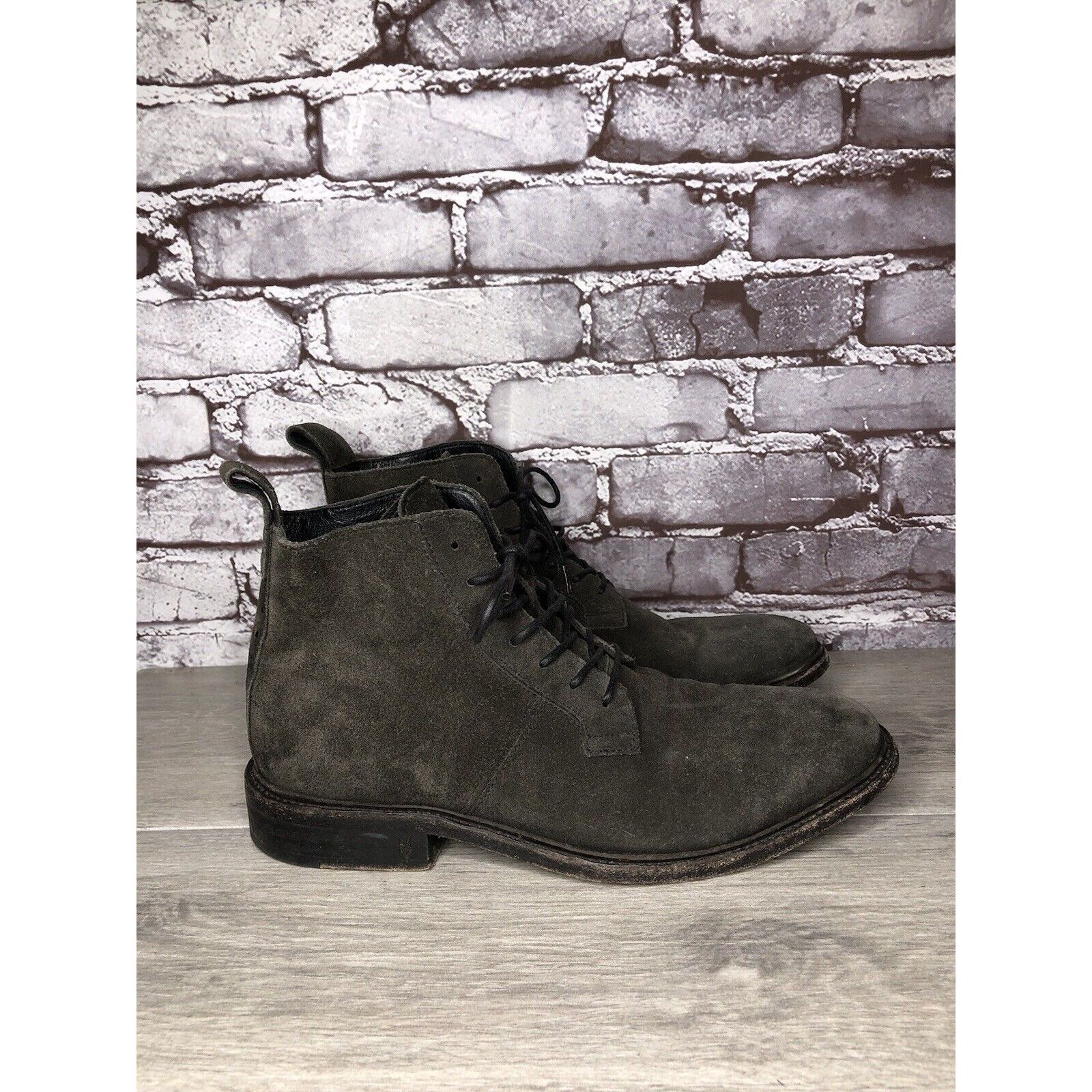 Allsaints All Saints Gray Suede Leather Lace Up Desert Chukka Boots Me Size US 9 / EU 42 - 9 Thumbnail