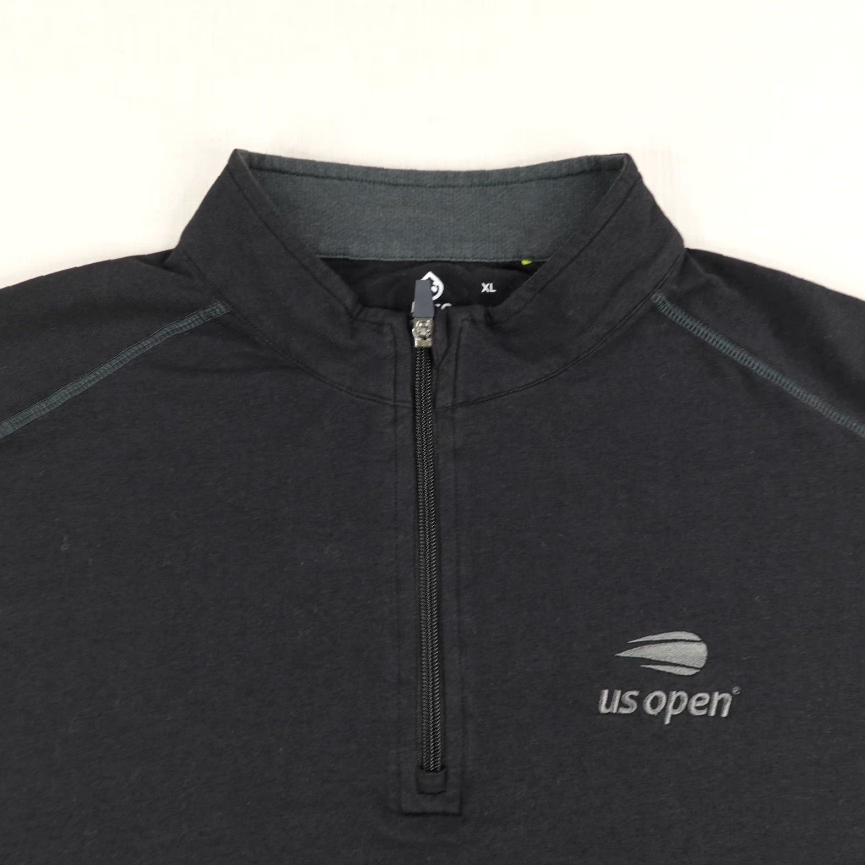 Vintage VINTAGE Tasc Performance Men's Sweater XL Black Organic Cotton Bamboo 1/4 Zip Tennis Performance Activewear Size US XL / EU 56 / 4 - 2 Thumbnail