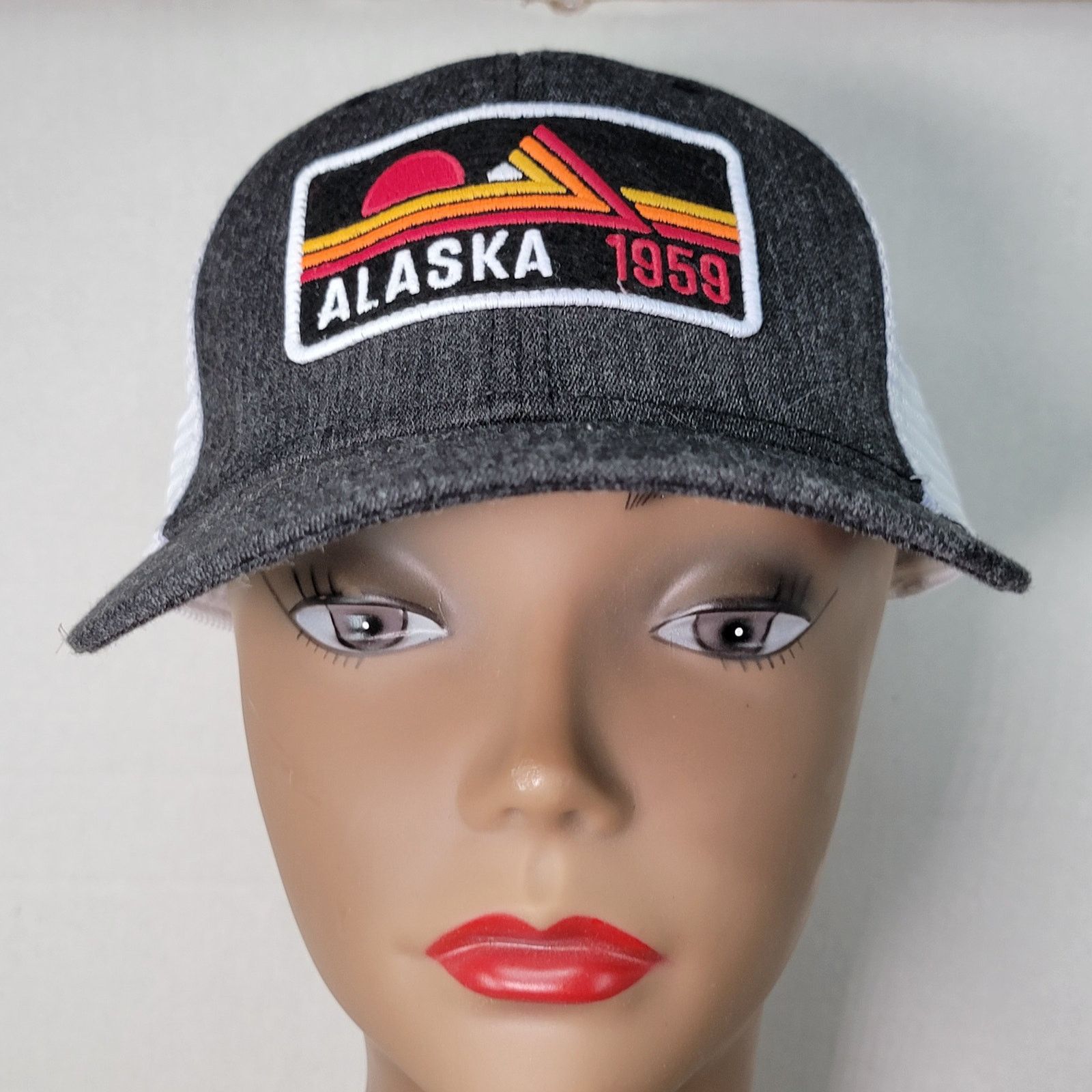Other Legacy "Alaska 1959" B&W Snap Back Trucker Hat Size ONE SIZE - 2 Thumbnail