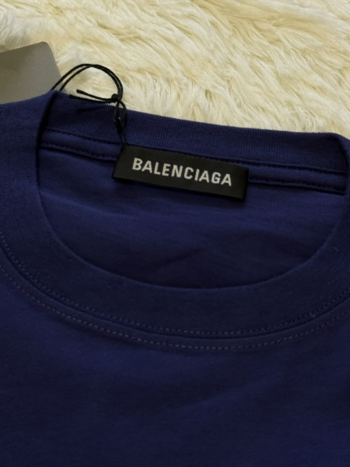 Balenciaga Balenciaga deep blue t shirt Size US XS / EU 42 / 0 - 4 Thumbnail