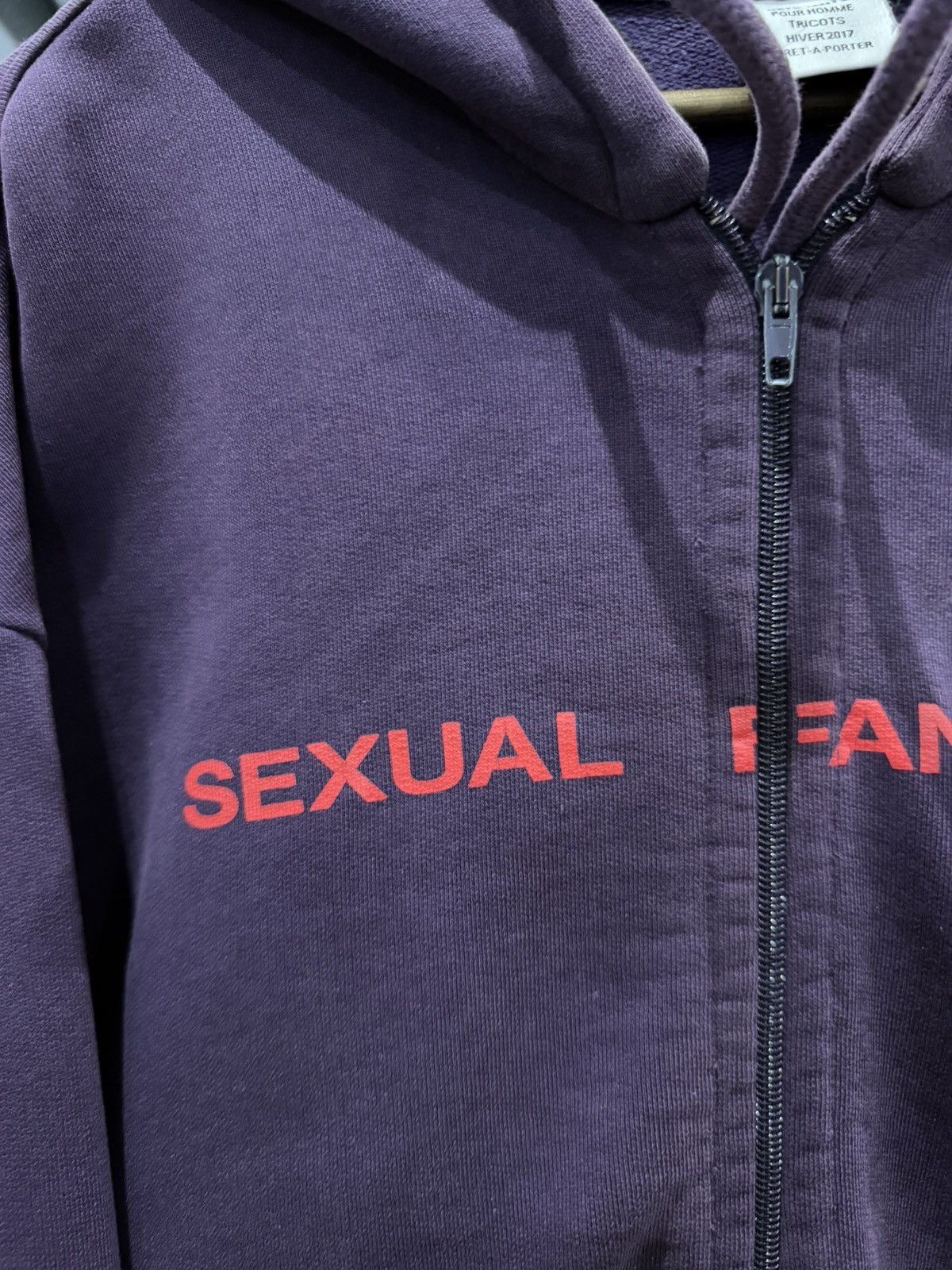 Vetements SEXUAL FANTASIES ZIP HOODIE Size US S / EU 44-46 / 1 - 2 Thumbnail