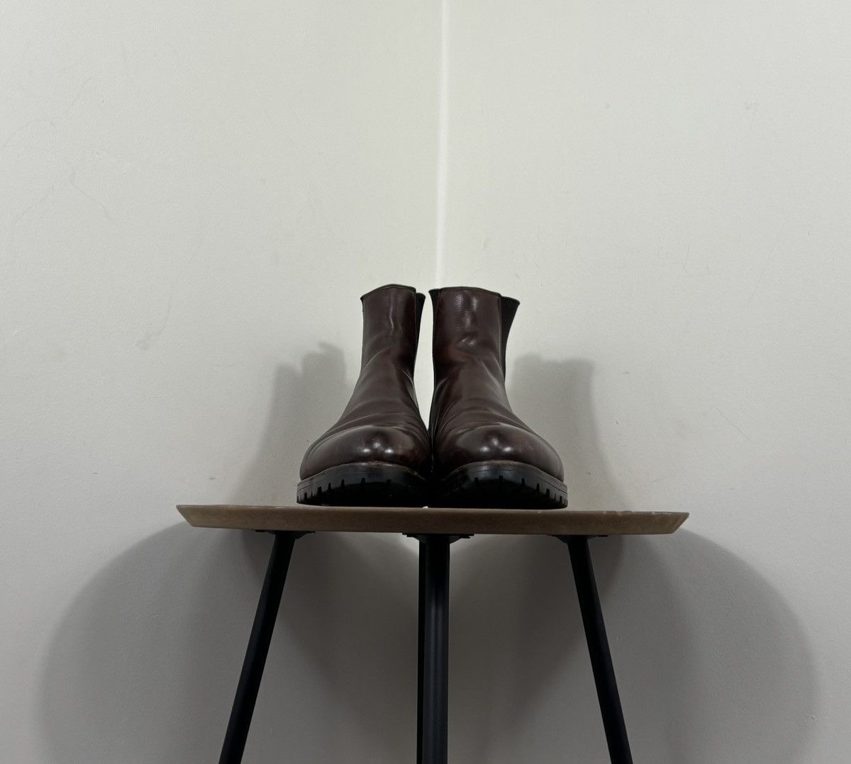 Other Ed Meier Munich Men’s Dark Brown Leather Ankle Chelsea Boots Size US 11 / EU 44 - 5 Thumbnail