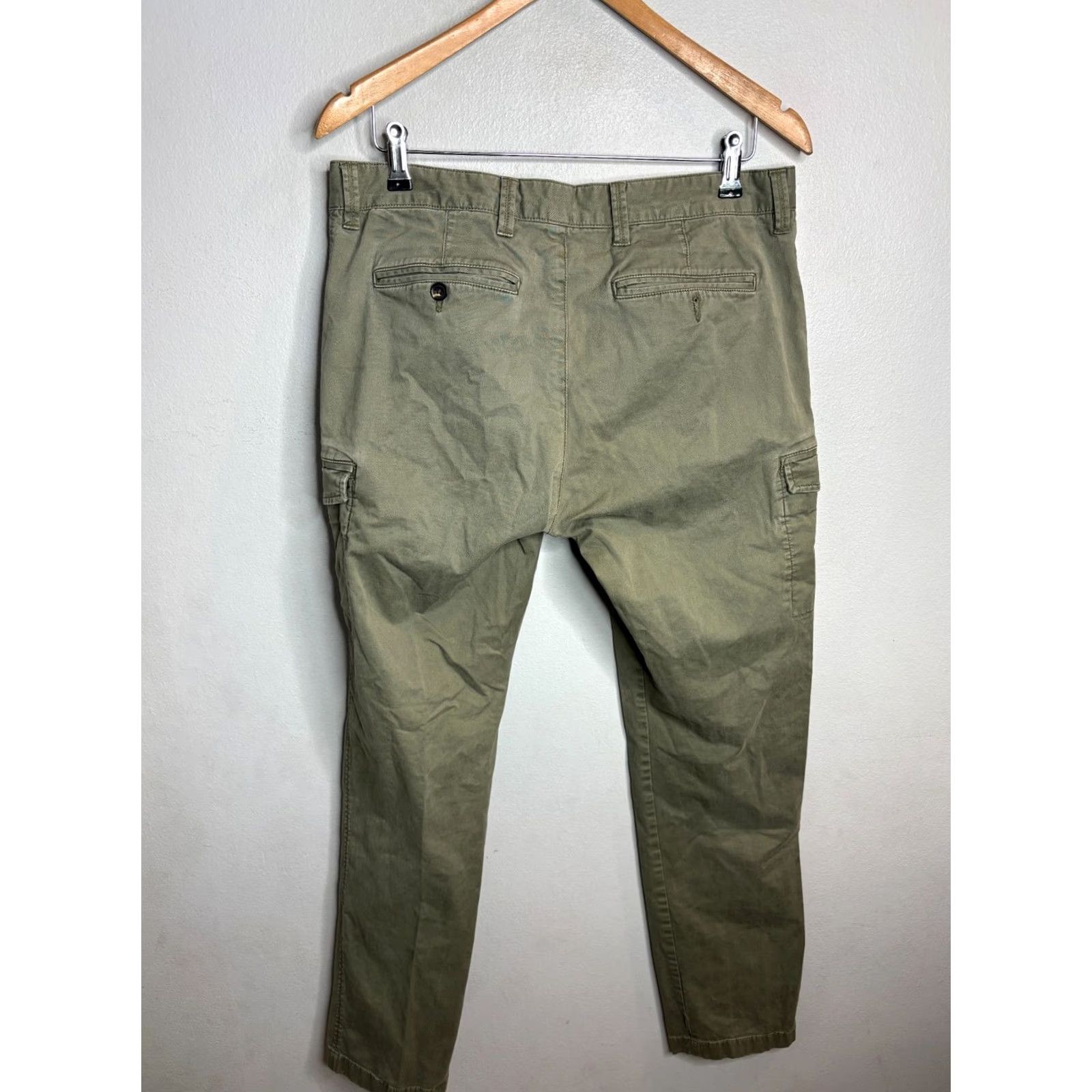 Nordstrom Nordstrom Ballard Slim Fit Pants Men's 33 Green Chino Casual Workwear Size US 33 - 5 Thumbnail