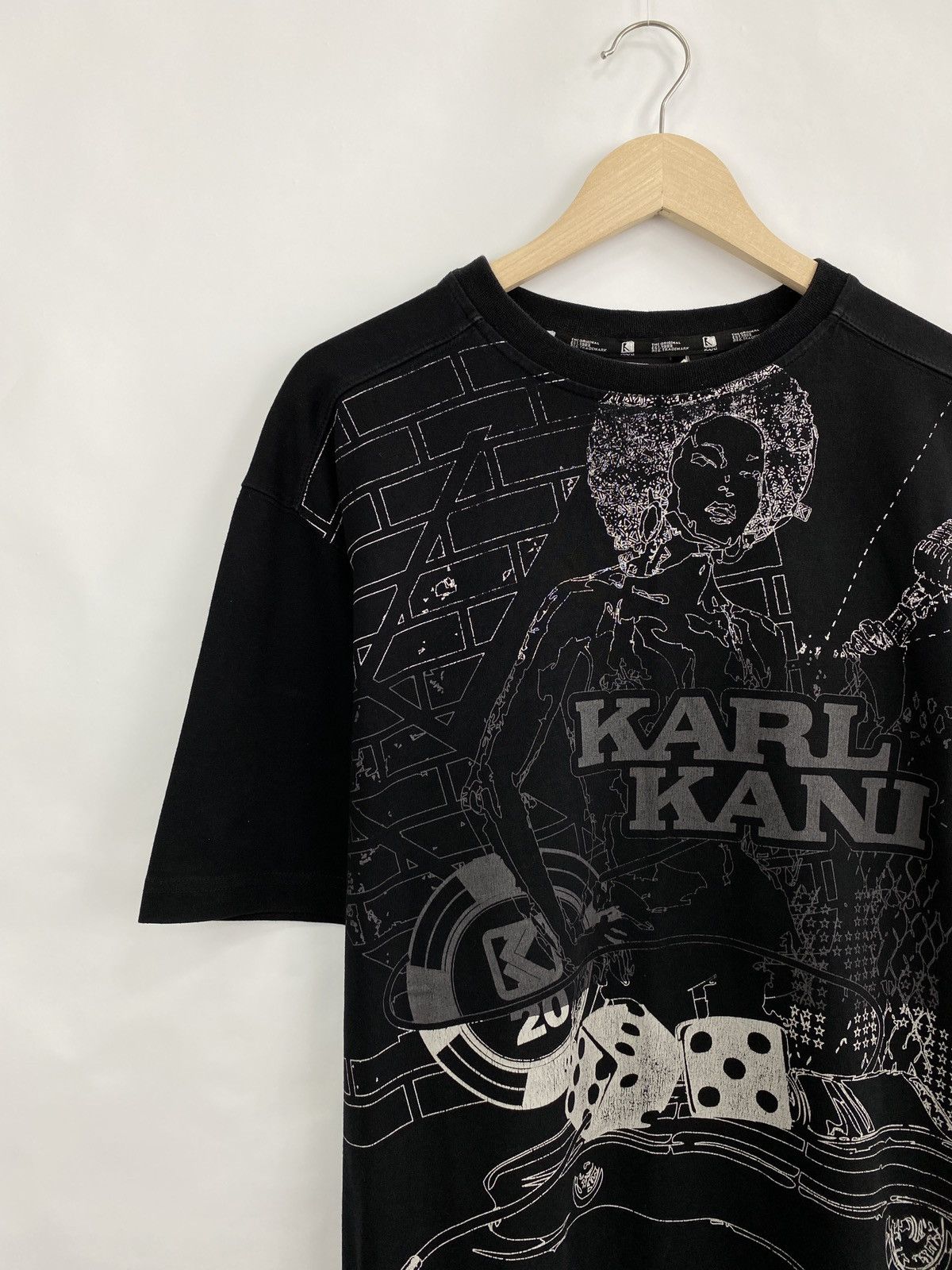 Karl Kani × Vintage 🇺🇸 Vintage 90s Karl Kani Rap Big Logo T-Shirt Y2K Rare Retro Size US L / EU 52-54 / 3 - 2 Thumbnail