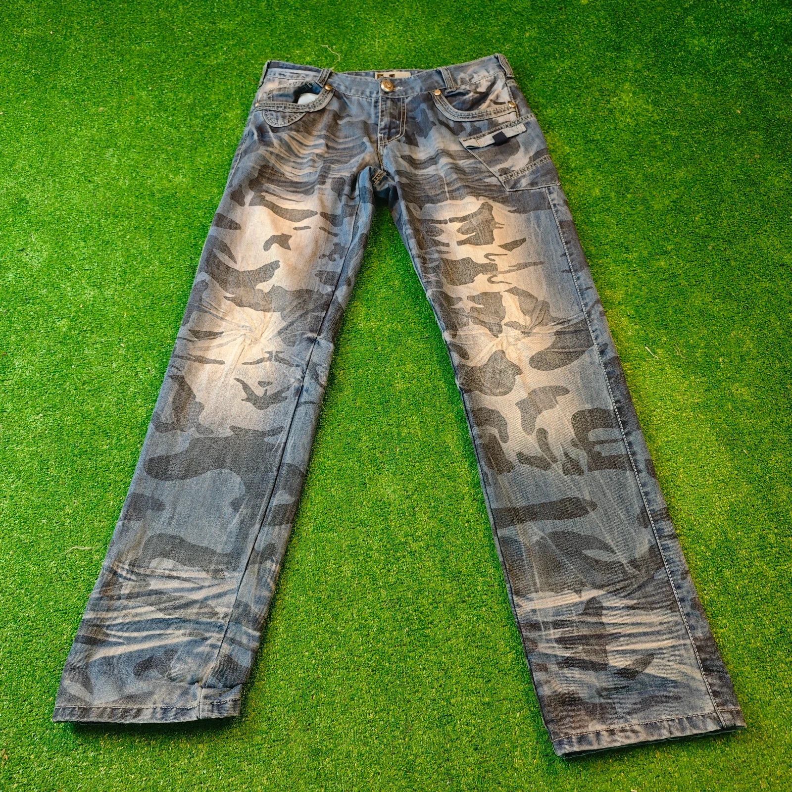 Other Kosmo Lupo Jeans Mens 32x32 Blue Straight acid overdye wash Size US 32 / EU 48 - 2 Thumbnail