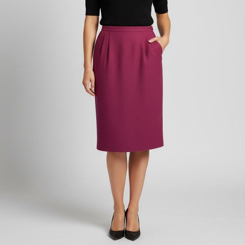 Pendleton Pendleton Vintage Wool Red Midi Pencil Skirt Womens 4 Size 27" / US 4 / IT 40 - 2 Thumbnail