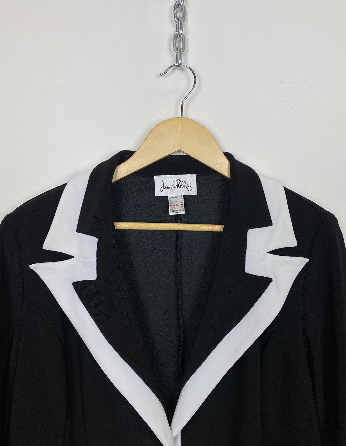 Joseph Ribkoff Vintage Joseph Ribkoff Ladies Blazer Jacket Size US 14 Black Size XL / US 12-14 / IT 48-50 - 2 Thumbnail