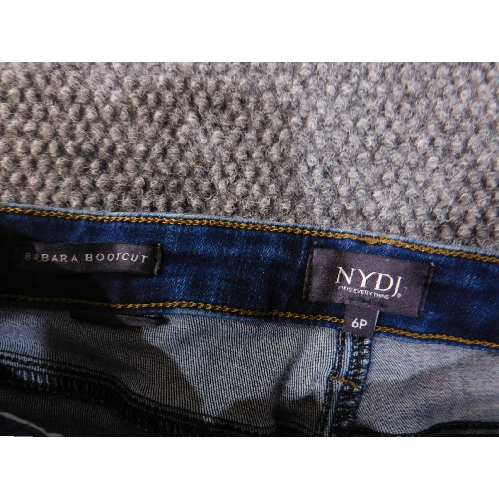 NYDJ NYDJ Jeans Barbara Bootcut Petite 6P Blue Denim Shaping Stretch 5-Pocket Regular Inseam 30in Womens Size 28" / US 6 / IT 42 - 4 Thumbnail